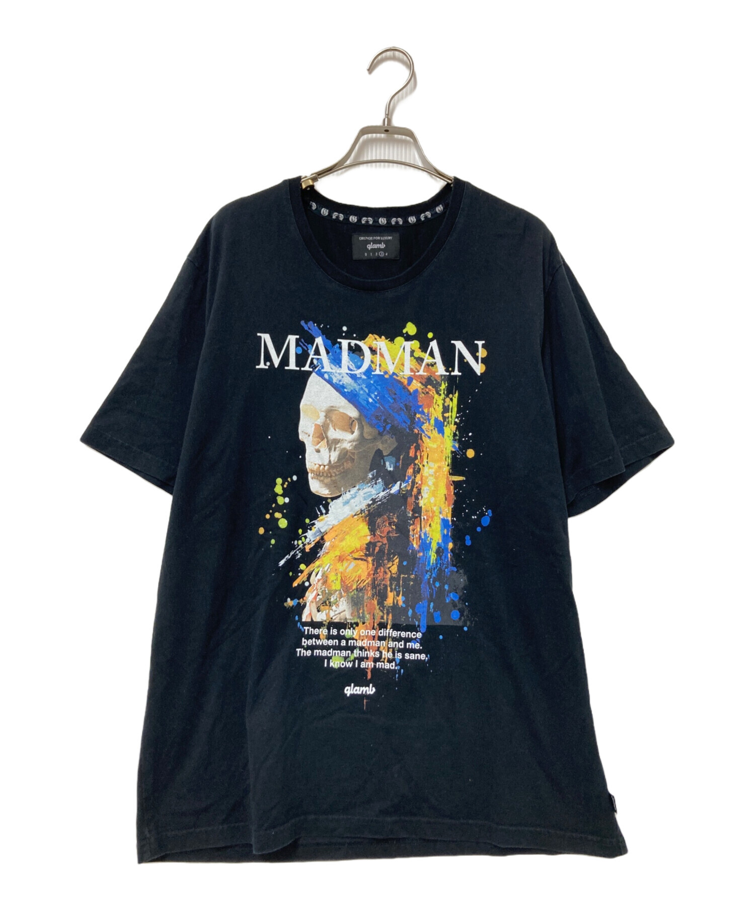中古・古着通販】glamb (グラム) MADMAN T ブラック サイズ:3 