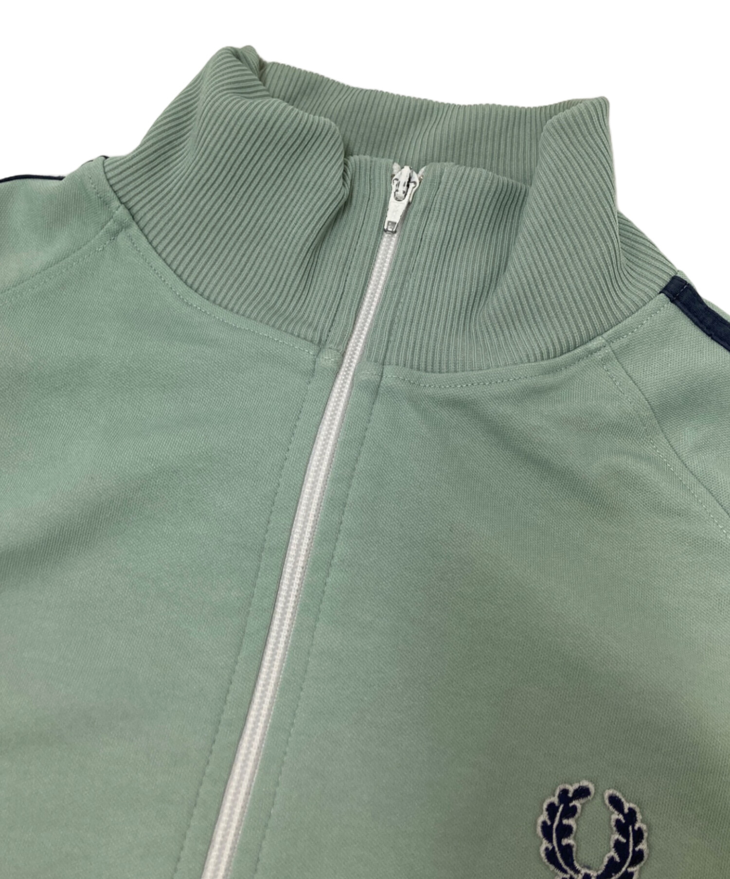 古着 80s フレッドペリー トラックジャケット グリーン ホワイト 長袖 中古・古着通販】FRED PERRY (フレッドペリー) 80S`トラックジャケット