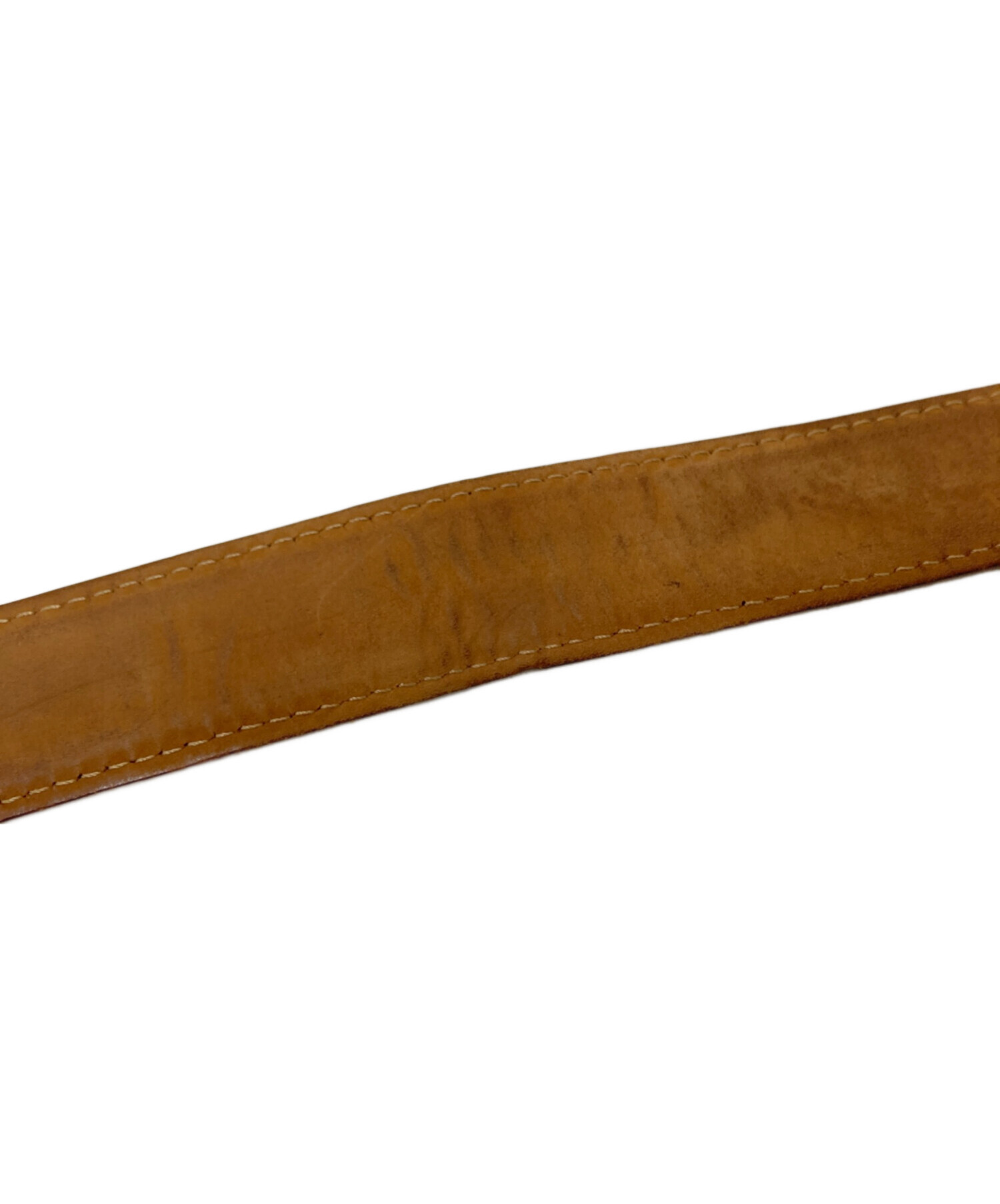 中古・古着通販】FENDI (フェンディ) FFロゴベルト ブラウン×ベージュ