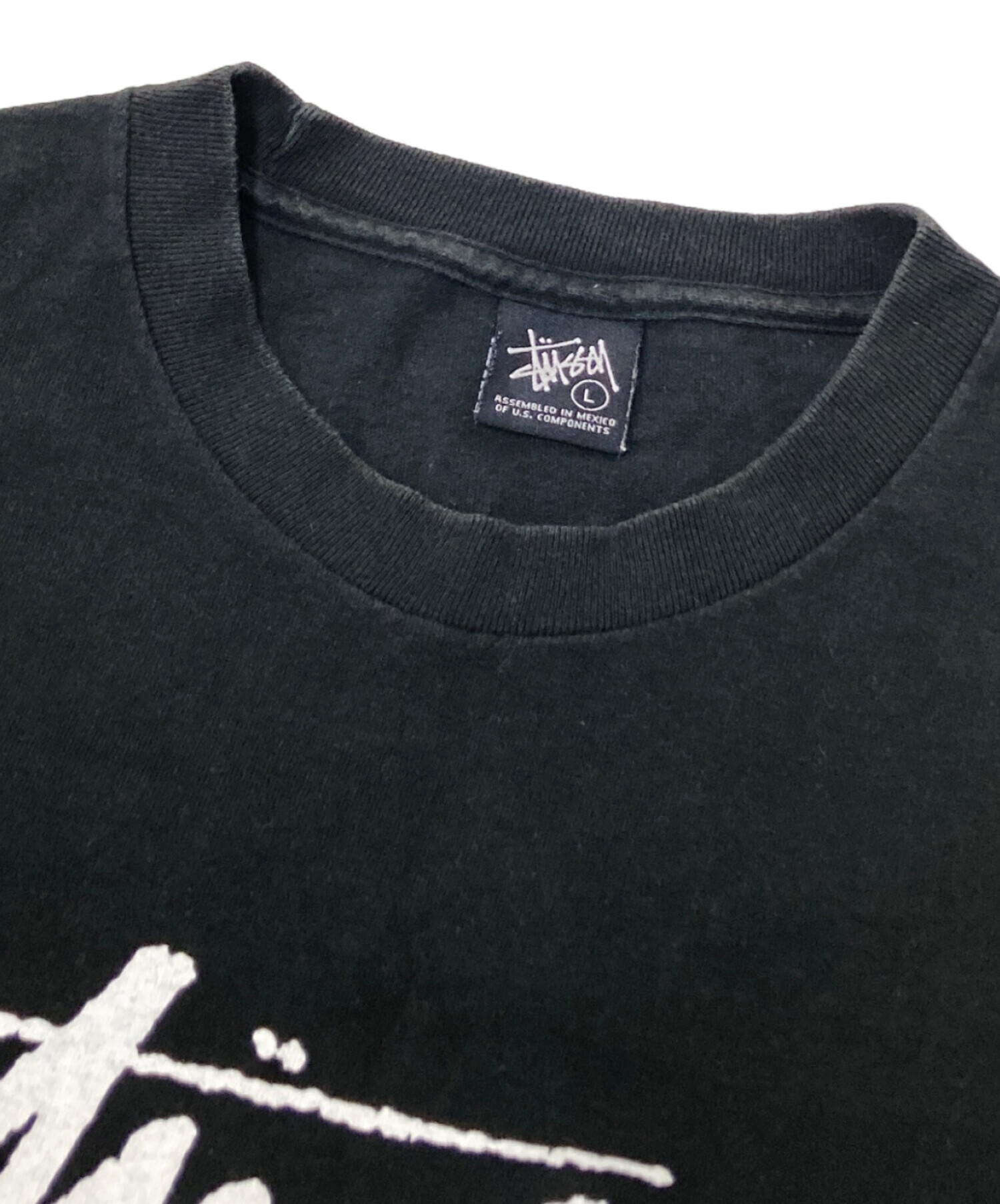 中古・古着通販】stussy (ステューシー) プリントTシャツ ブラック 