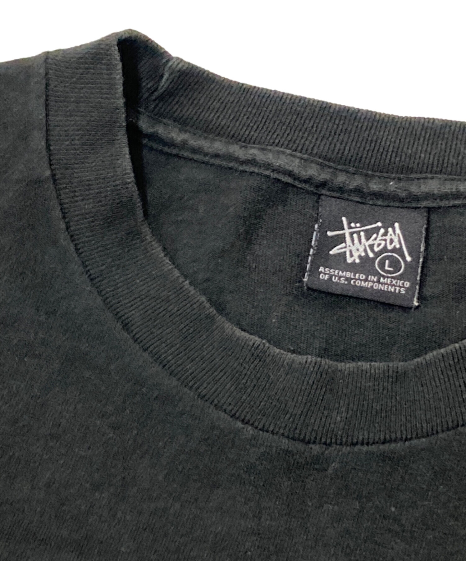中古・古着通販】stussy (ステューシー) プリントTシャツ ブラック 