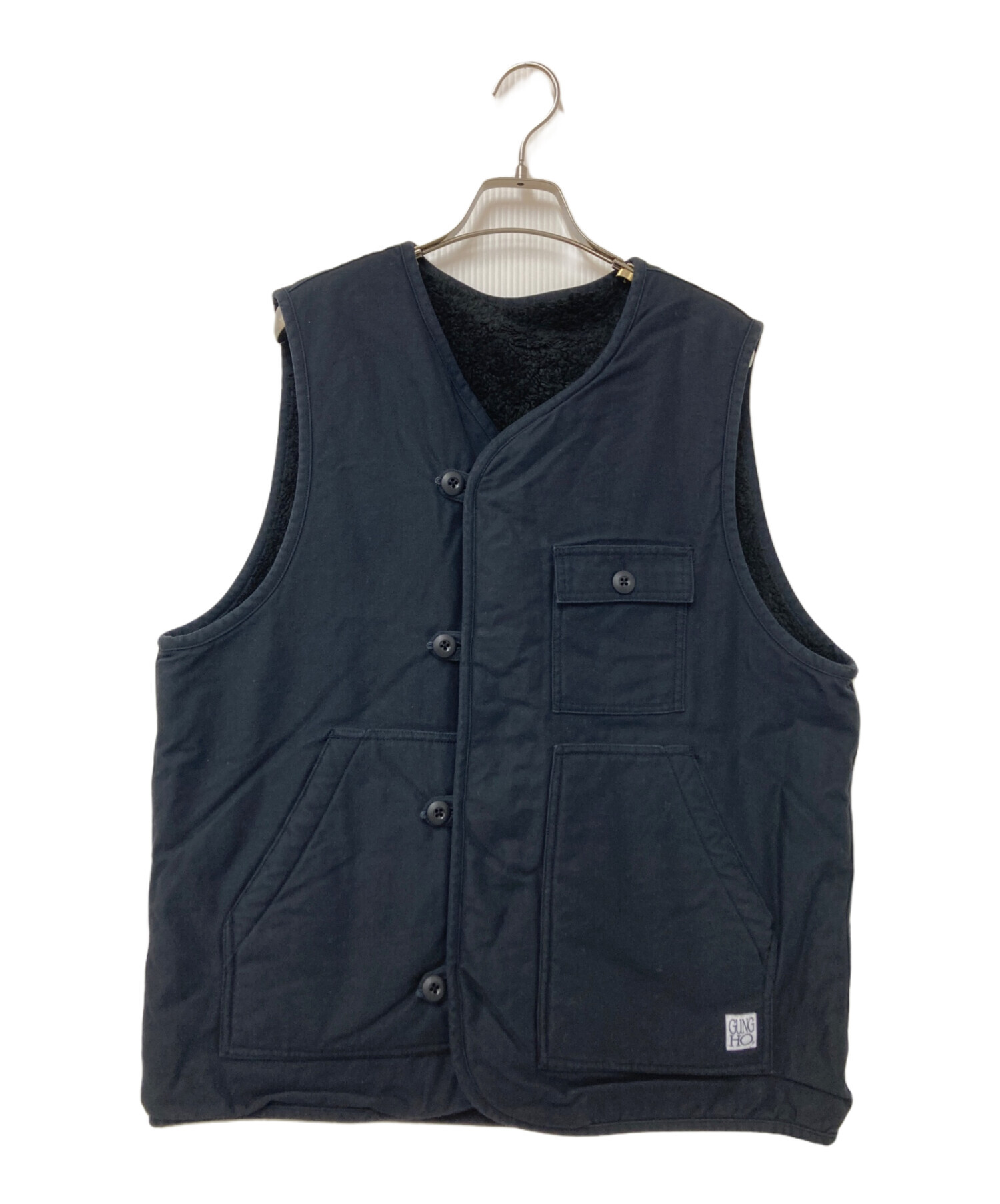 中古・古着通販】GUNG HO (ガンホー) ベスト ブラック サイズ:M