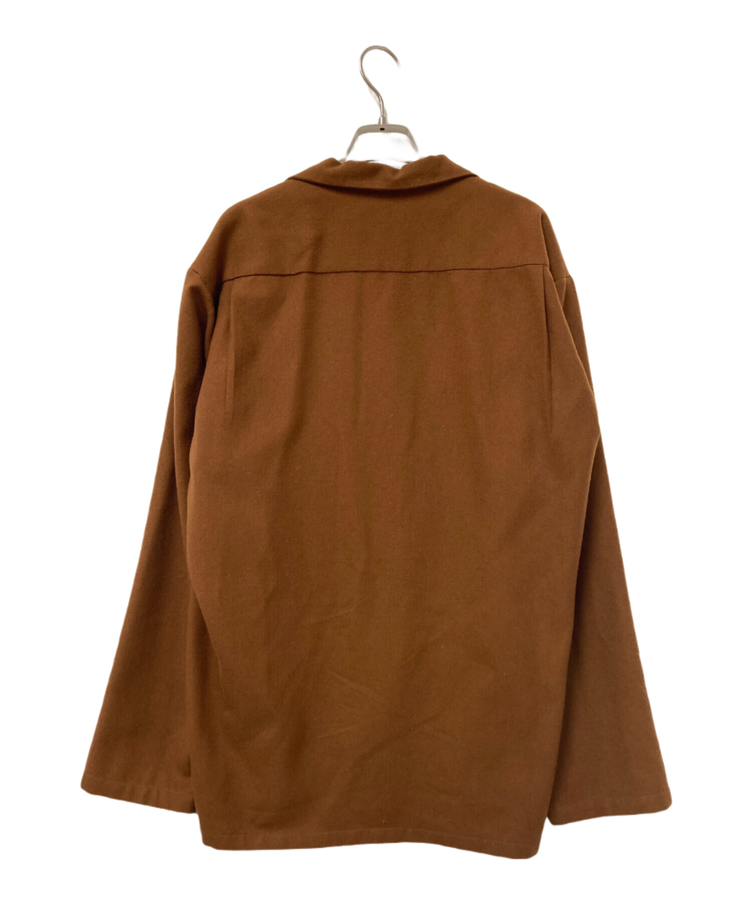 中古・古着通販】MARKWARE (マーカウェア) CPOウールシャツ ブラウン
