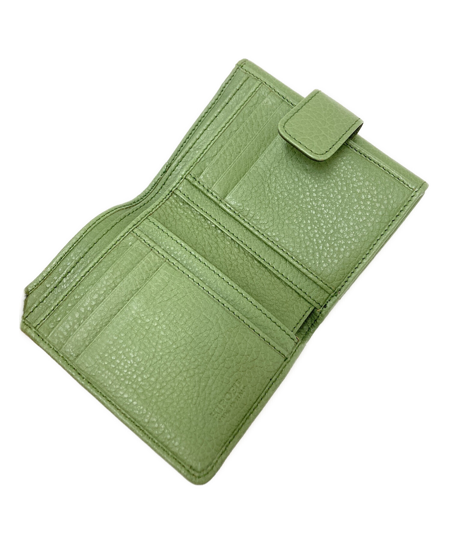 【HIROFU】50201 タスカ二つ折り財布 ☆ＡＢ品☆質屋 ユニオン本通店 ヒロフ 中古・古着通販】HIROFU (ヒロフ) 2つ折り財布 グリーン サイズ:下記