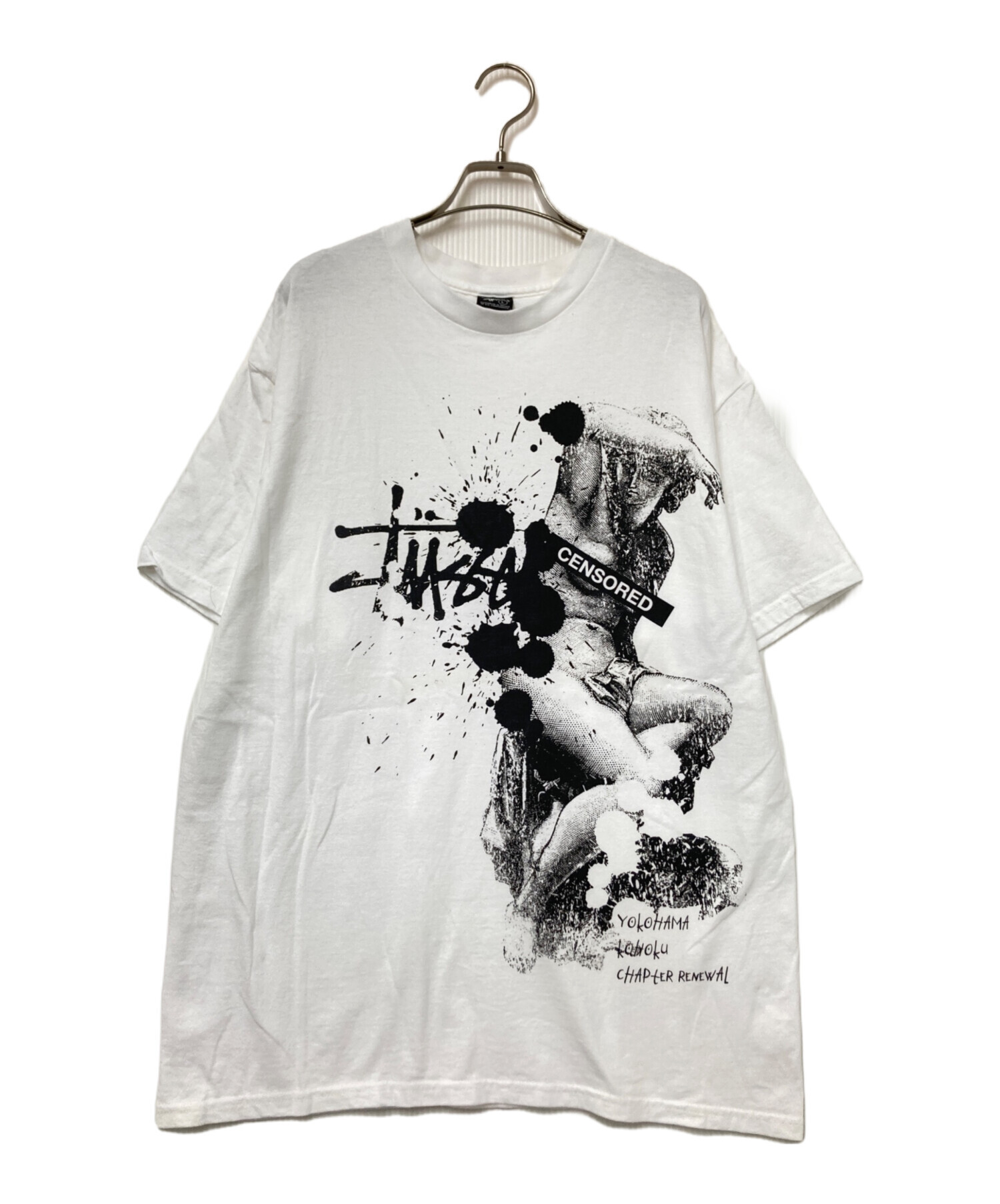 中古・古着通販】stussy (ステューシー) プリントTシャツ ホワイト