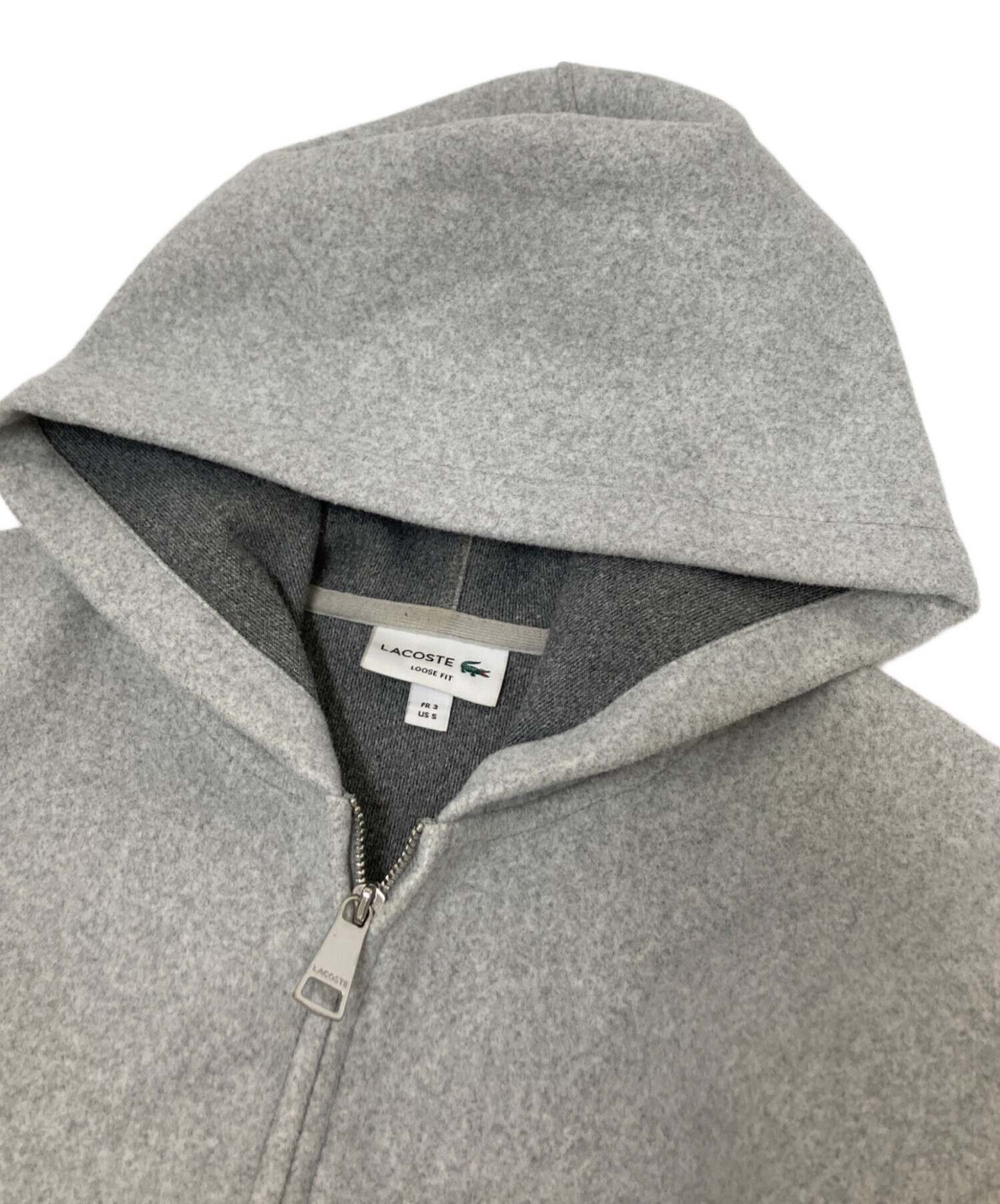 中古・古着通販】LACOSTE (ラコステ) フランネルジップフーディー 