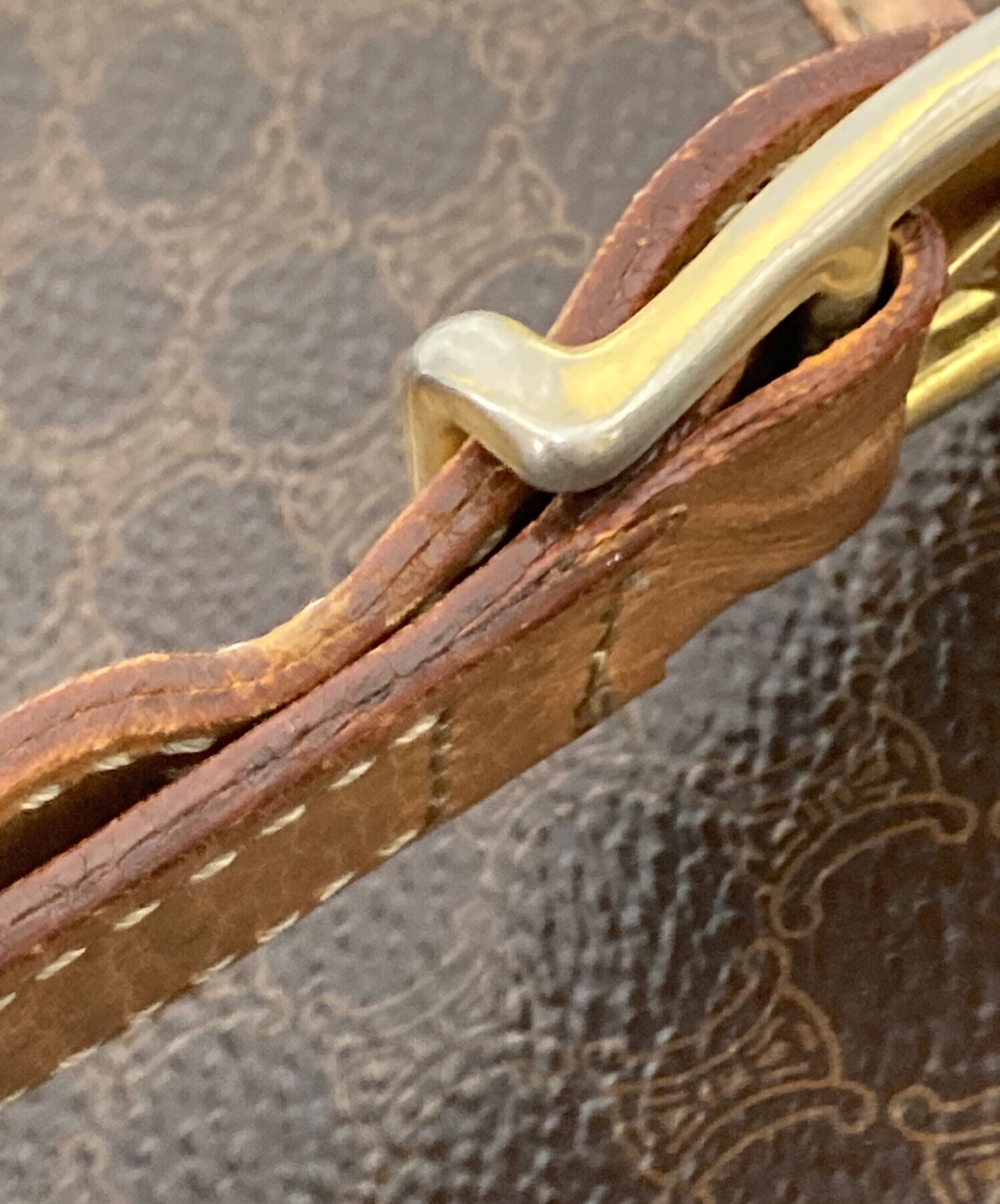 中古・古着通販】CELINE (セリーヌ) マカダム柄ショルダーバッグ