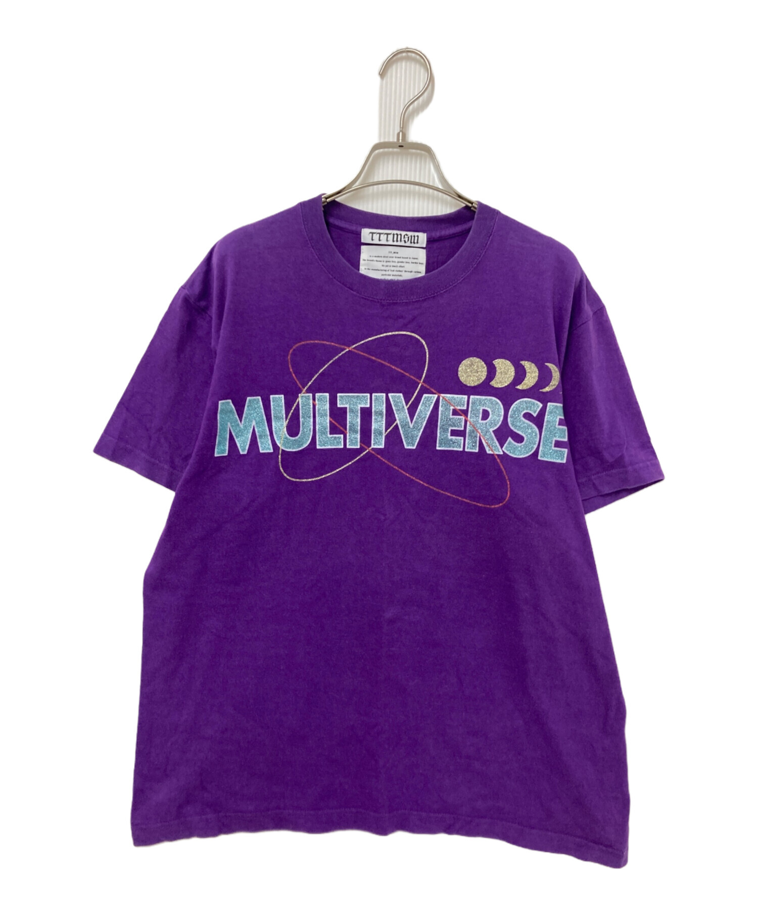 中古・古着通販】TTT MSW (ティー) プリントTシャツ パープル サイズ 