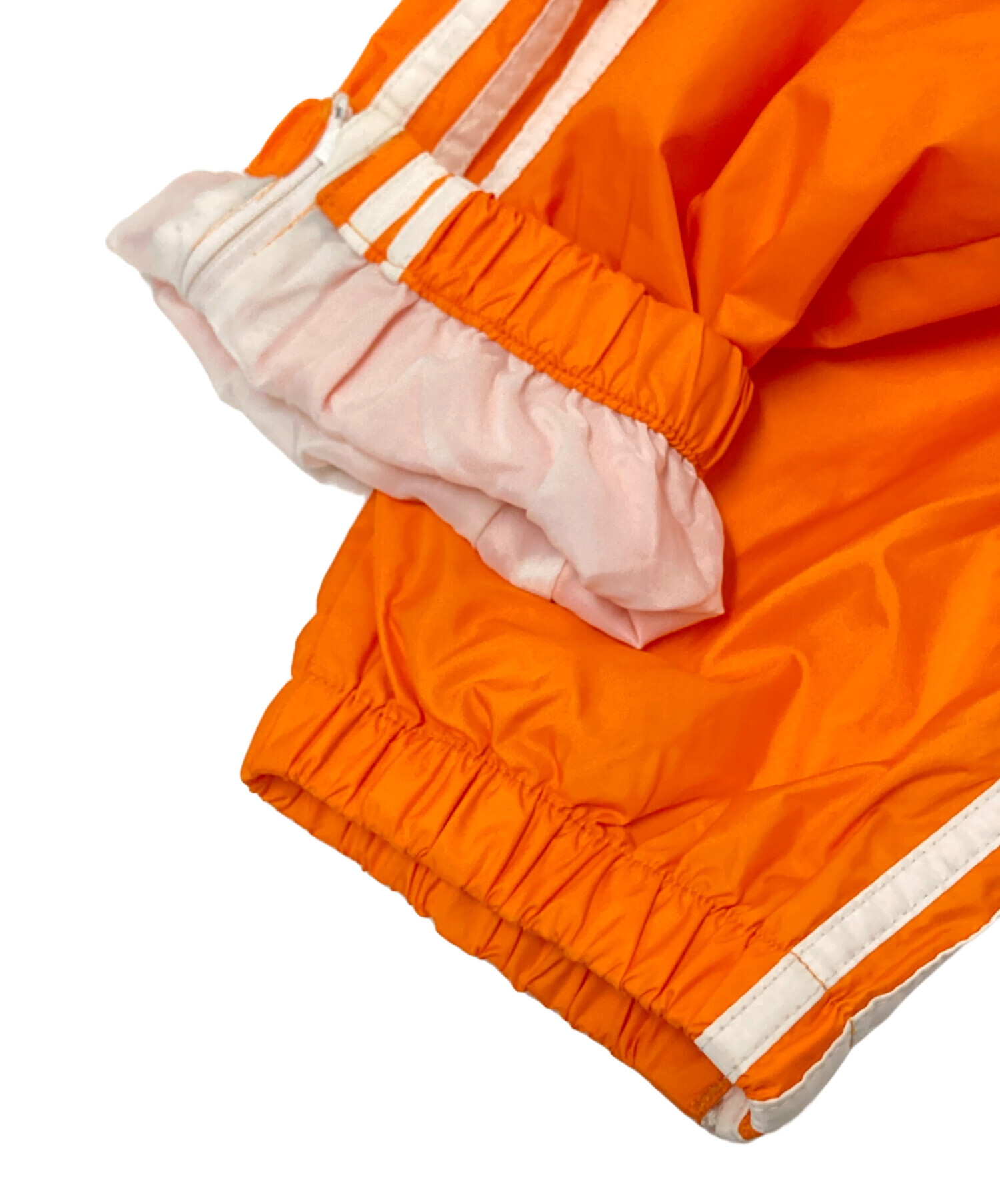 中古・古着通販】adidas (アディダス) ナイロンパンツ オレンジ サイズ