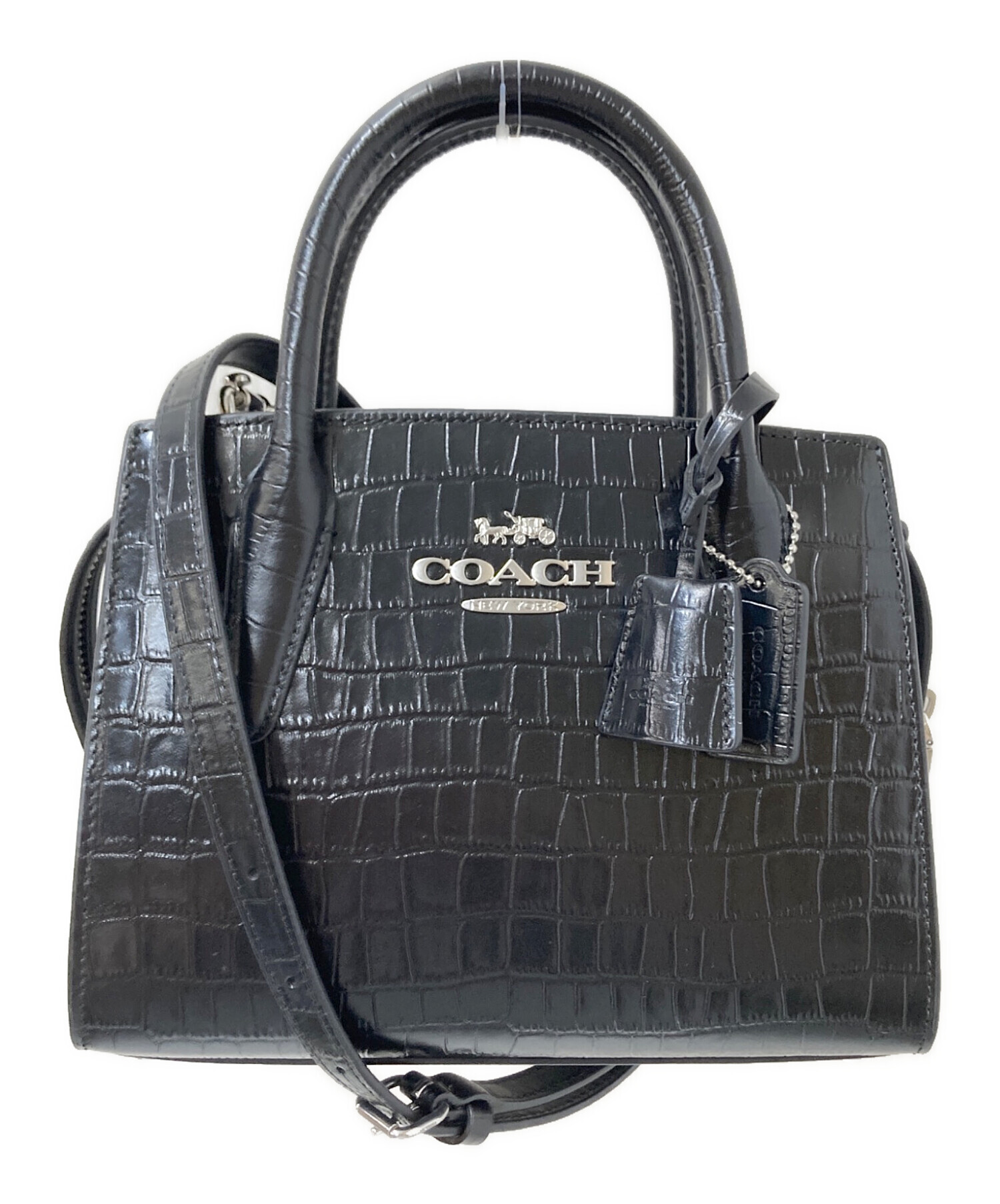 中古・古着通販】COACH (コーチ) クロコ調アンドレアミニ 中古・古着通販】COACH (コーチ) クロコ調アンドレアミニ
