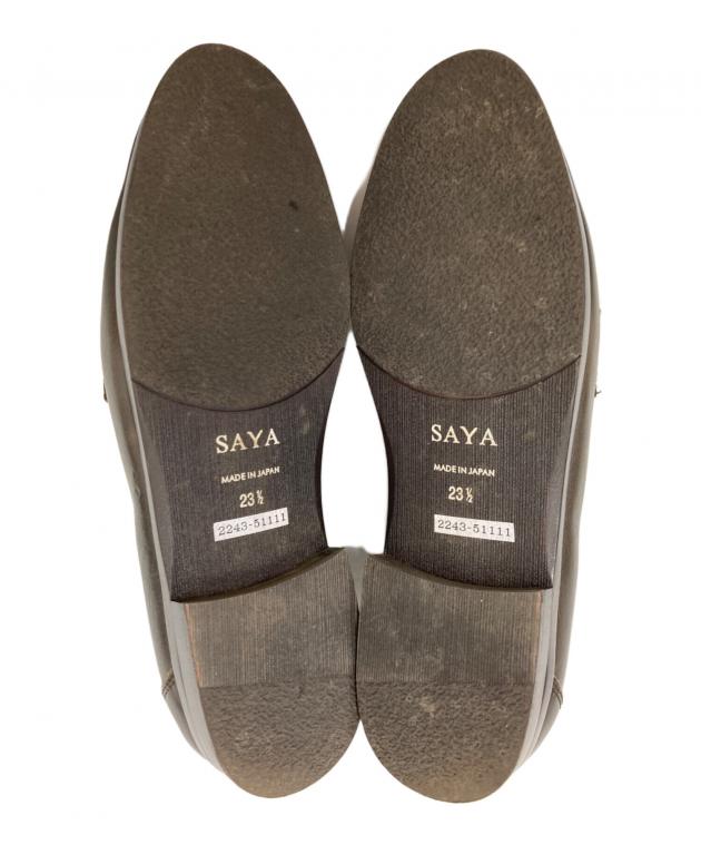 saya出品 中古・古着通販】SAYA (サヤ) コインローファー ブラウン×ベージュ