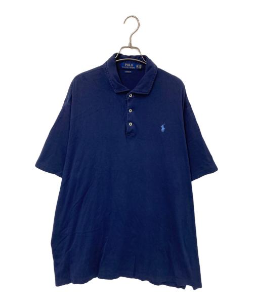 Polo Ralph Lauren ネイビー ポロシャツ新品 POLO RALPH LAUREN ポロ・ラルフローレン 90s USA製 鹿の子 半袖