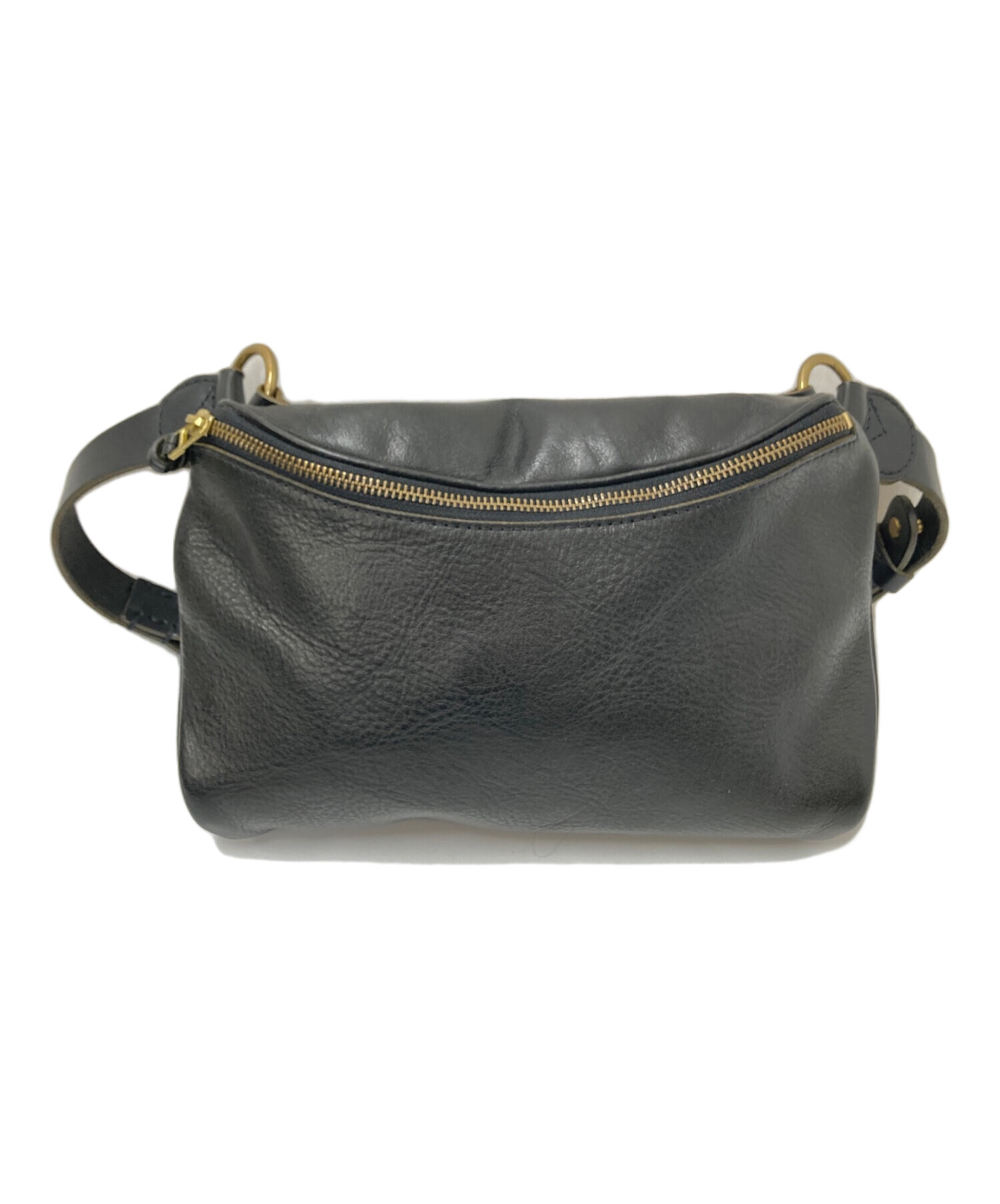 中古・古着通販】SLOW (スロウ) レザーショルダーバッグ ブラック