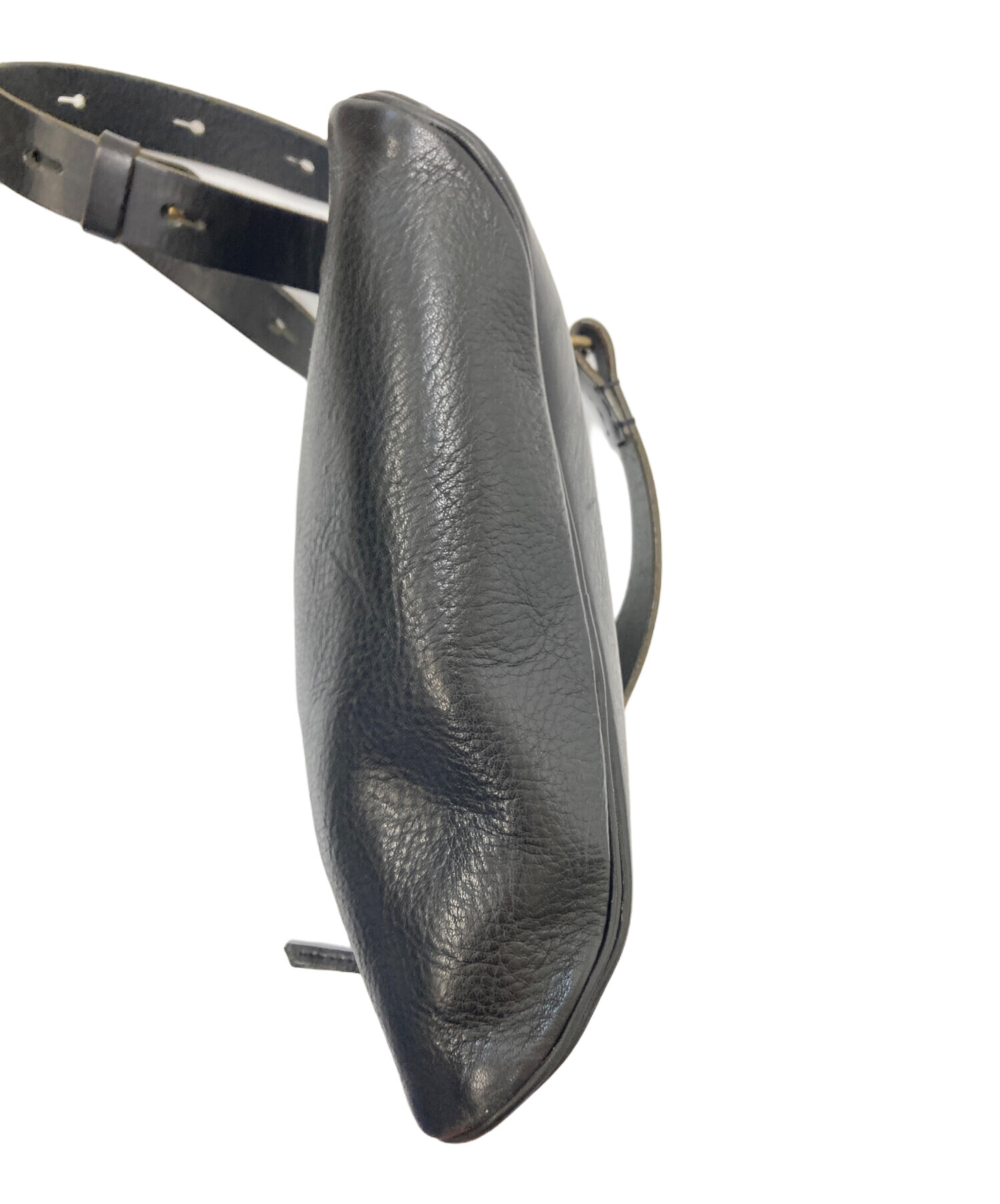 中古・古着通販】SLOW (スロウ) レザーショルダーバッグ ブラック