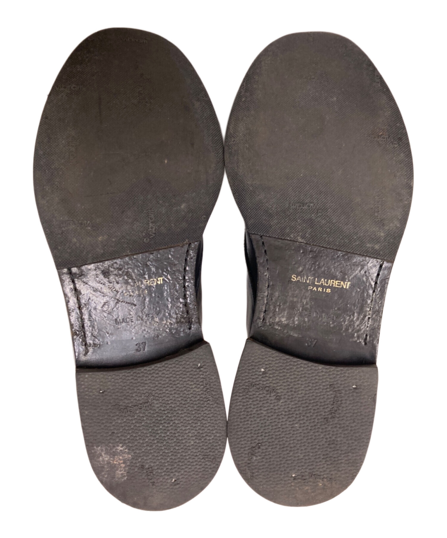 【SAINT LAURENT PARIS】レースアップ レザー ブーツ 中古・古着通販】Saint Laurent Paris (サンローランパリ) レザー