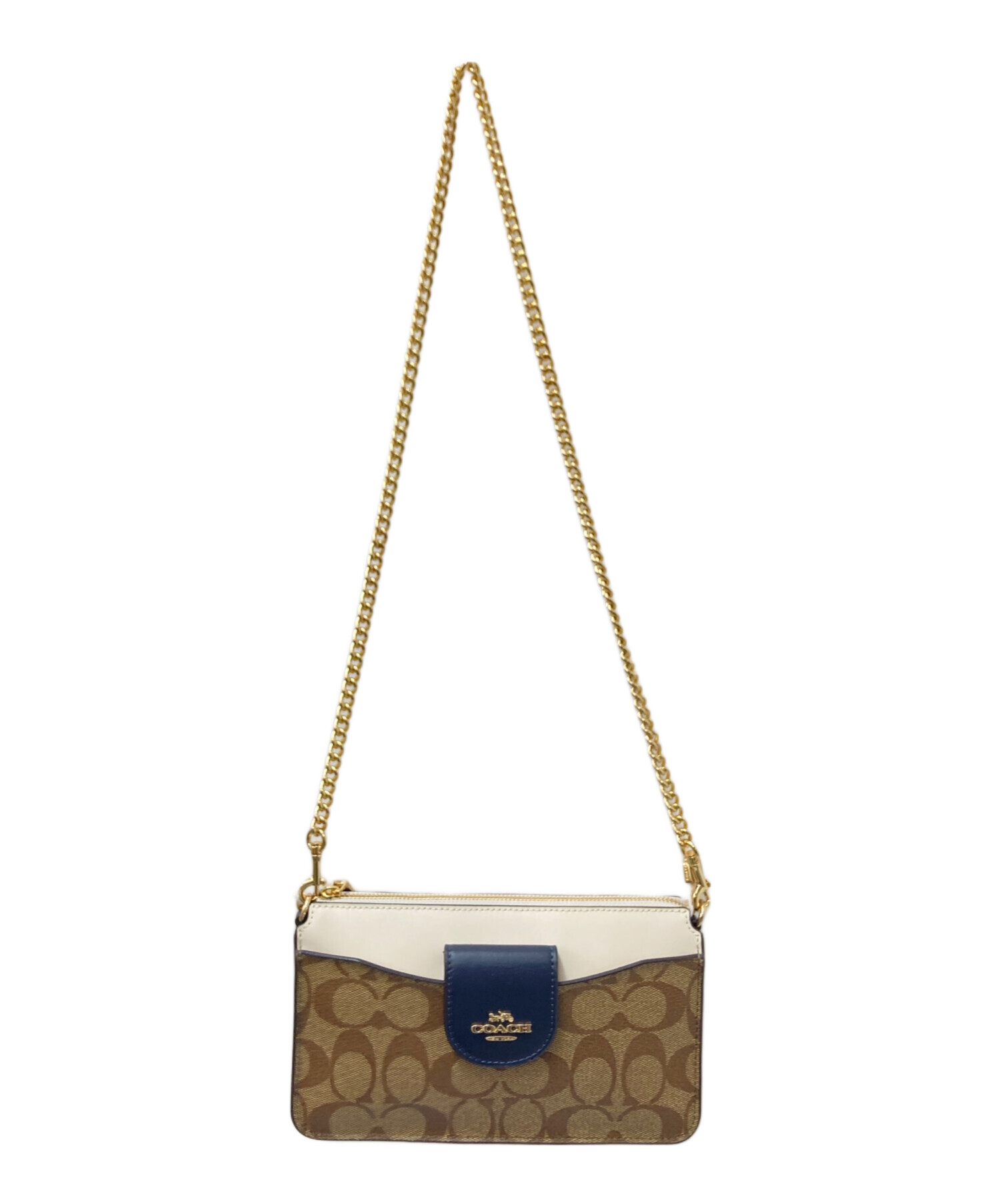 中古・古着通販】COACH (コーチ) カードケース付ショルダーバッグ 