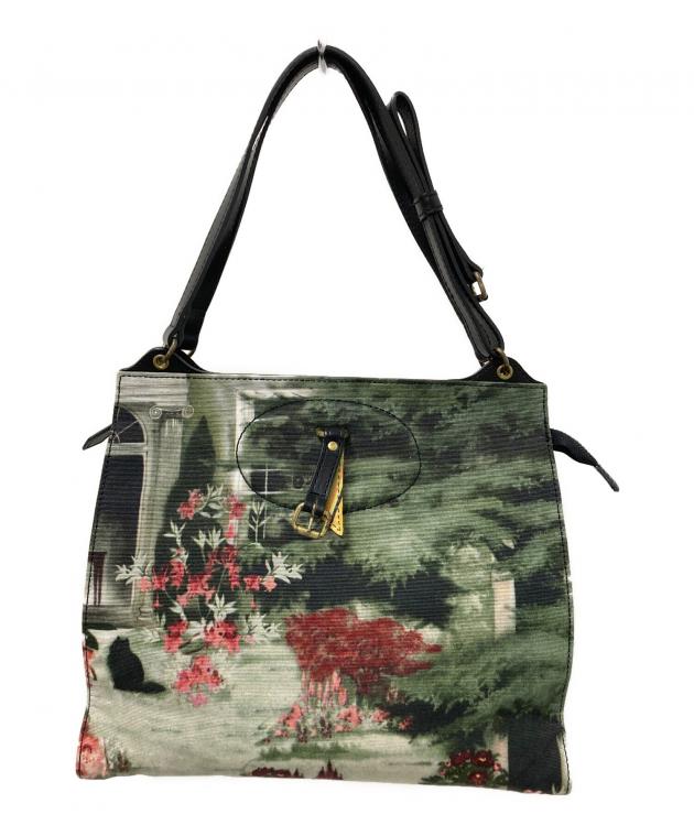 中古・古着通販】PAUL SMITH (ポールスミス) キャンバスハンドバッグ 