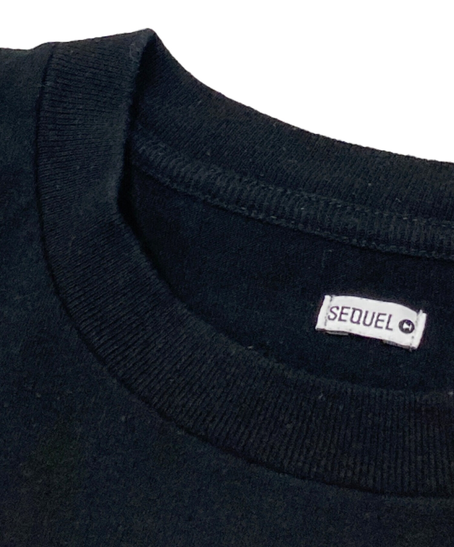 中古・古着通販】SEQUEL (シークエル) 猫プリントTシャツ ブラック