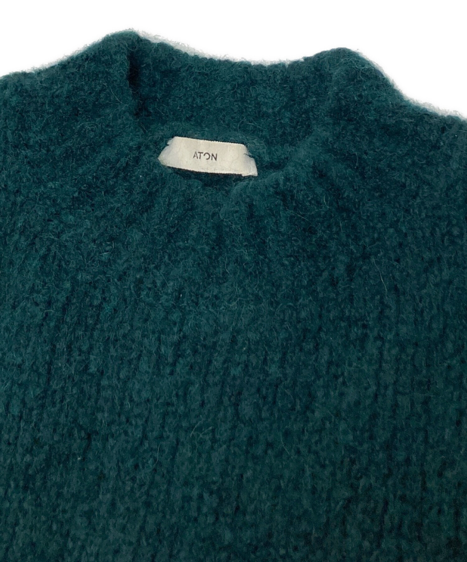 中古・古着通販】ATON (エイトン) BABY ALPACA MOCK NECK SWEATER 