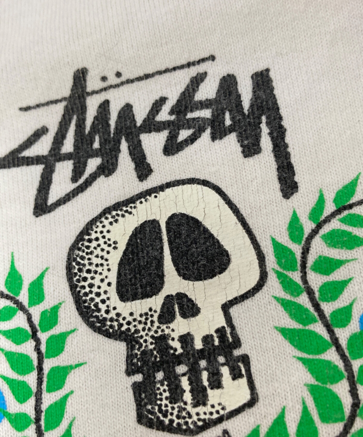 中古・古着通販】stussy (ステューシー) SKULL CREST TEE ホワイト 