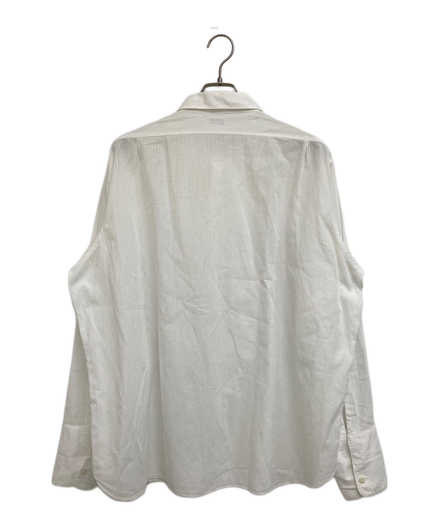 ESLOW エスロー カジュアルシャツ F 白 【古着】【中古】 ESLOW (エスロー) DRAWSTRING SHIRT ホワイト FREE 【公式通販】