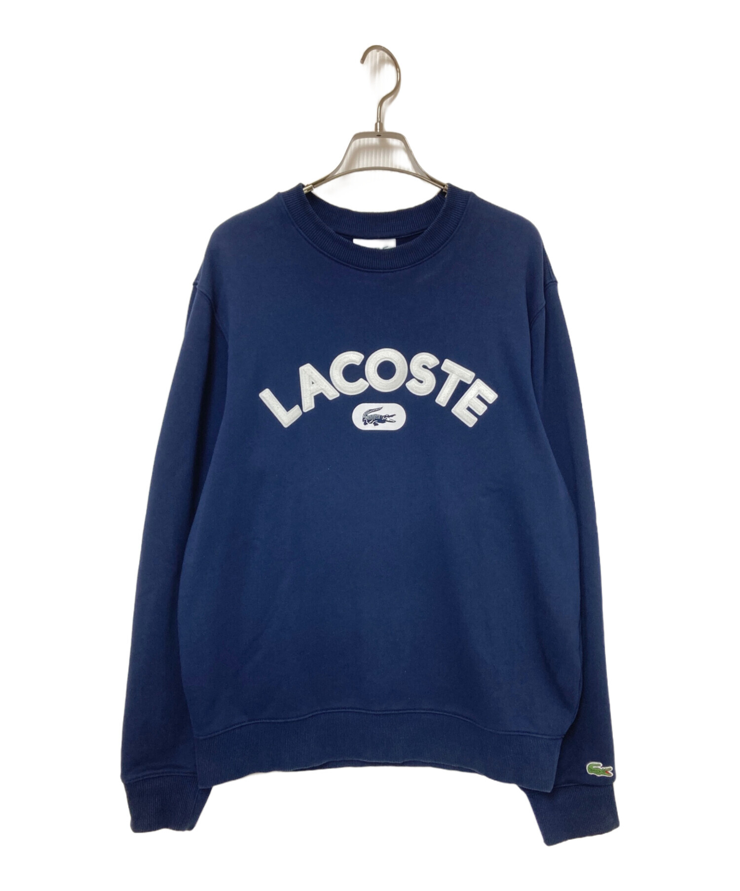 中古・古着通販】LACOSTE (ラコステ) カレッジロゴクルーネック 