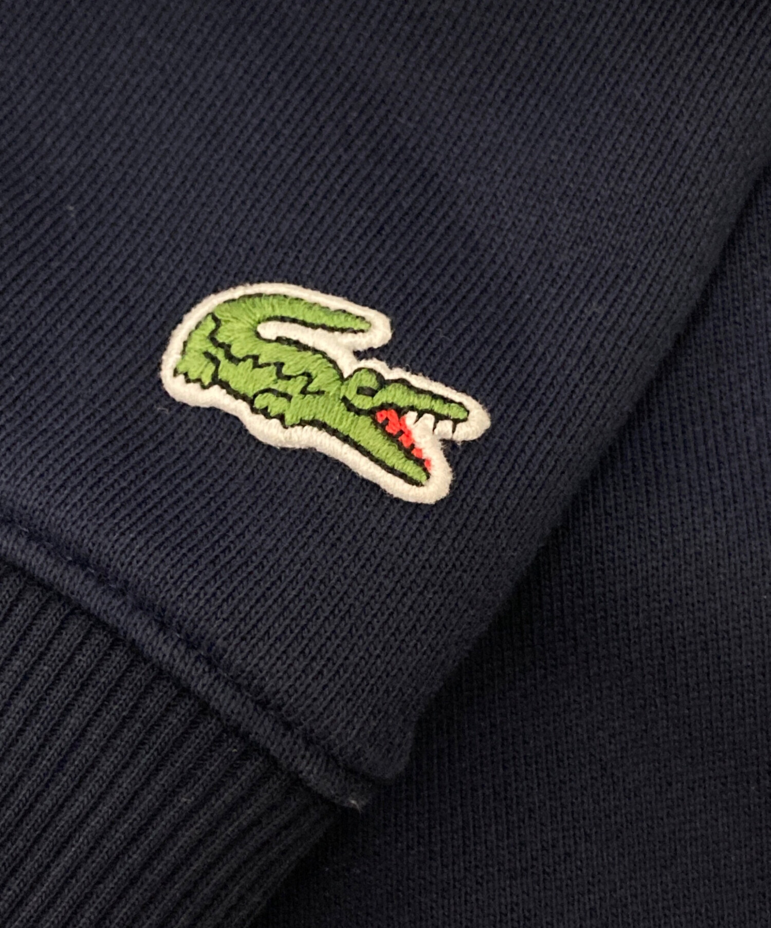 中古・古着通販】LACOSTE (ラコステ) カレッジロゴクルーネック 