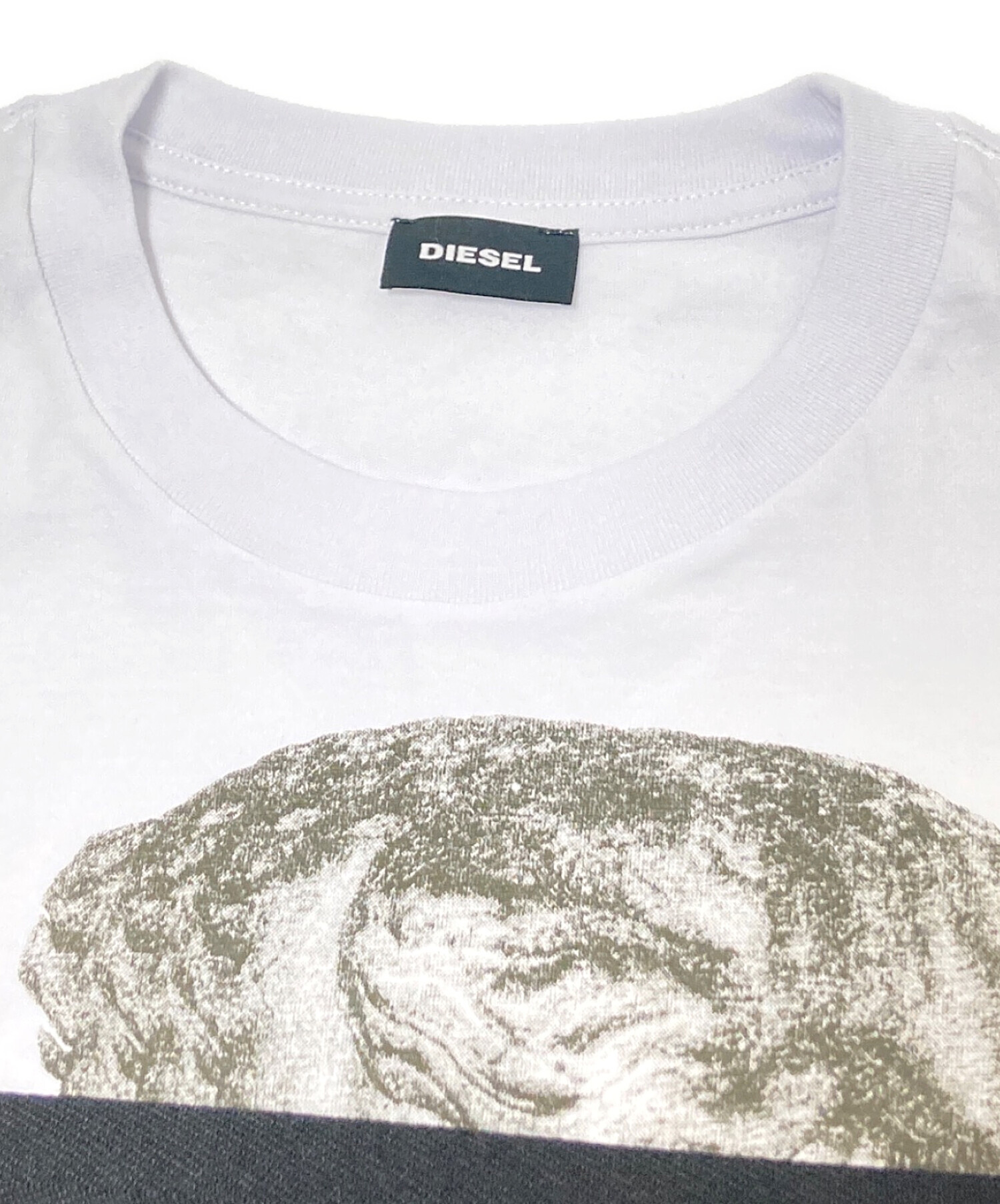 中古・古着通販】DIESEL (ディーゼル) プリントTシャツ ホワイト