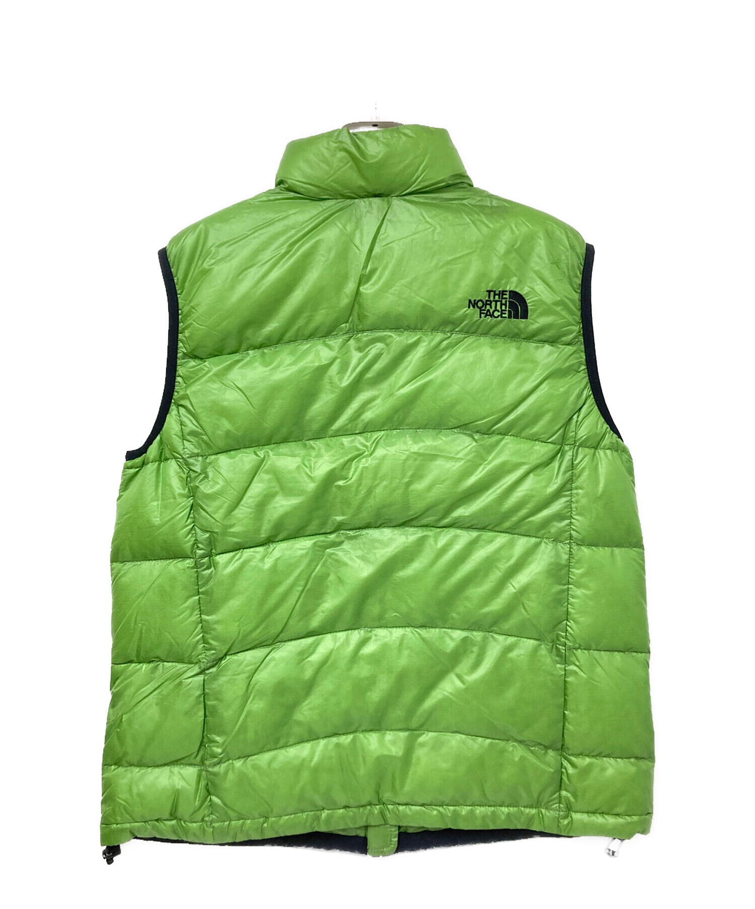 中古・古着通販THE THE NORTH FACE グリーンダウンベスト Lサイズ 