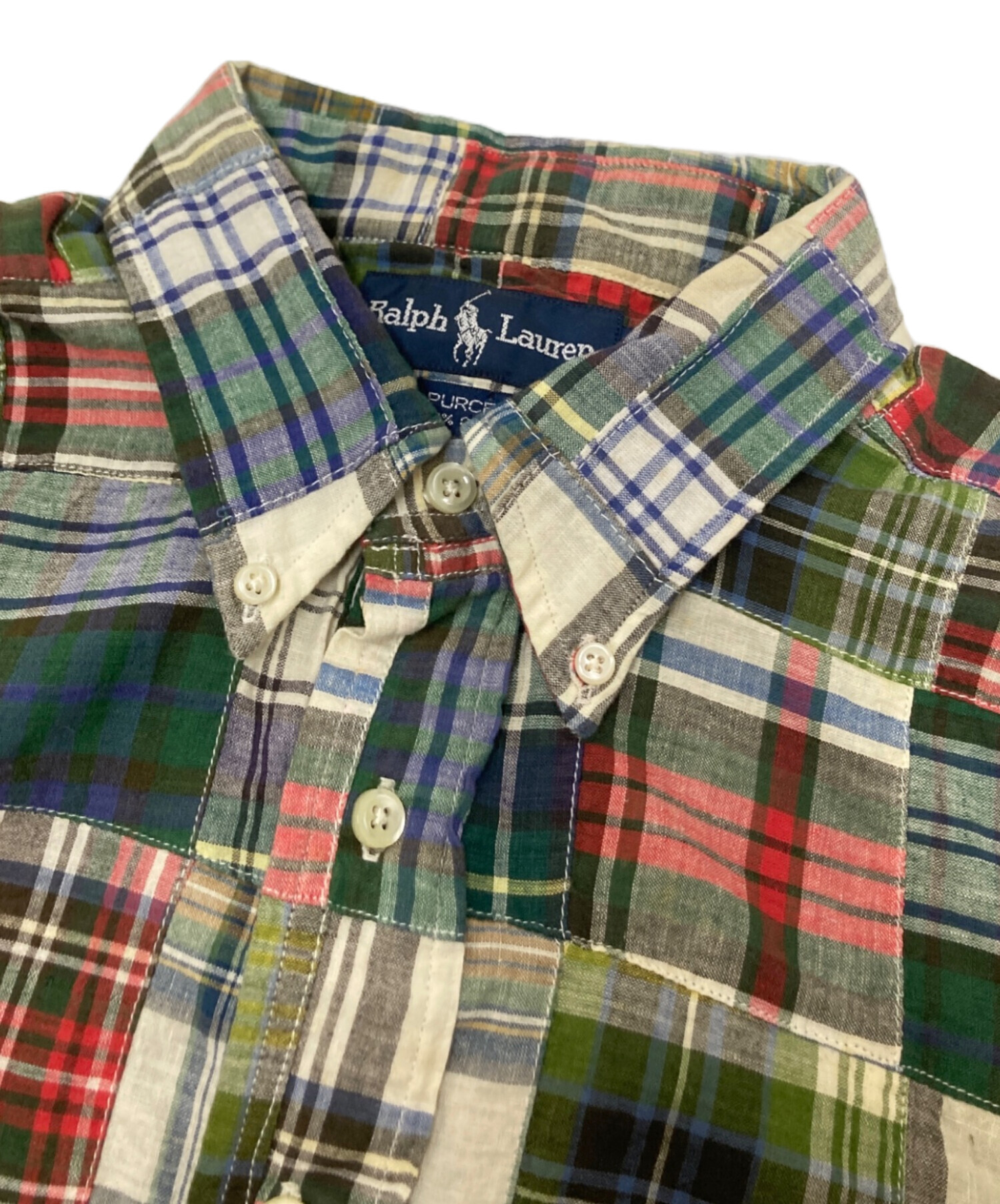 中古・古着通販】RALPH LAUREN (ラルフローレン) パッチワークチェック