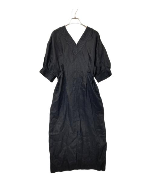 Ron Herman リネン ワンピース ブラック XS ロンハーマン 中古・古着通販】Ron Herman (ロンハーマン) リネンワンピース