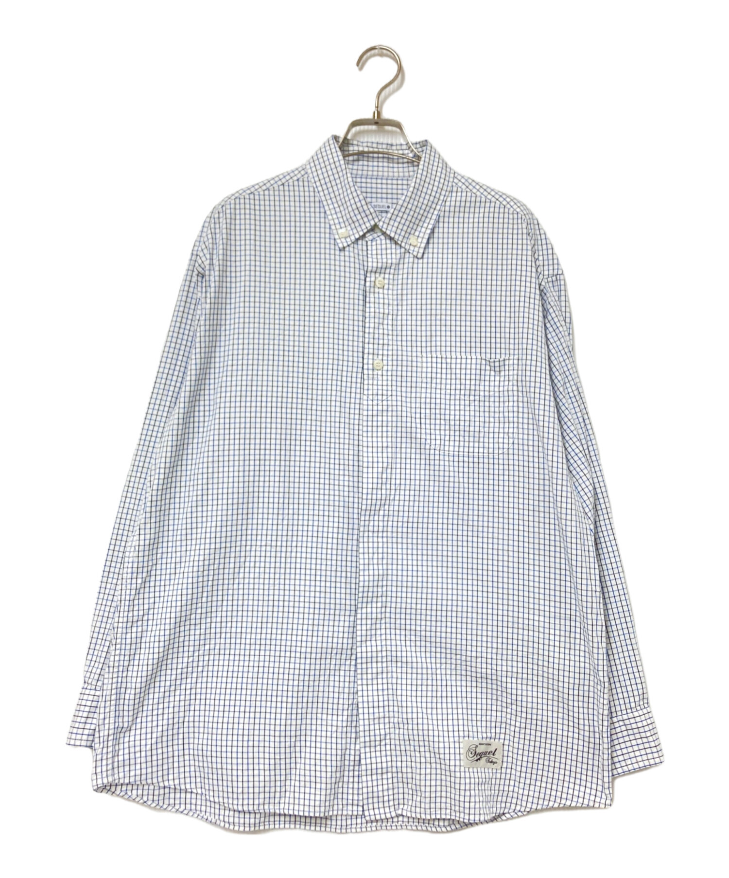 中古・古着通販】SEQUEL (シークエル) FLYFRONT SHIRT ホワイト サイズ