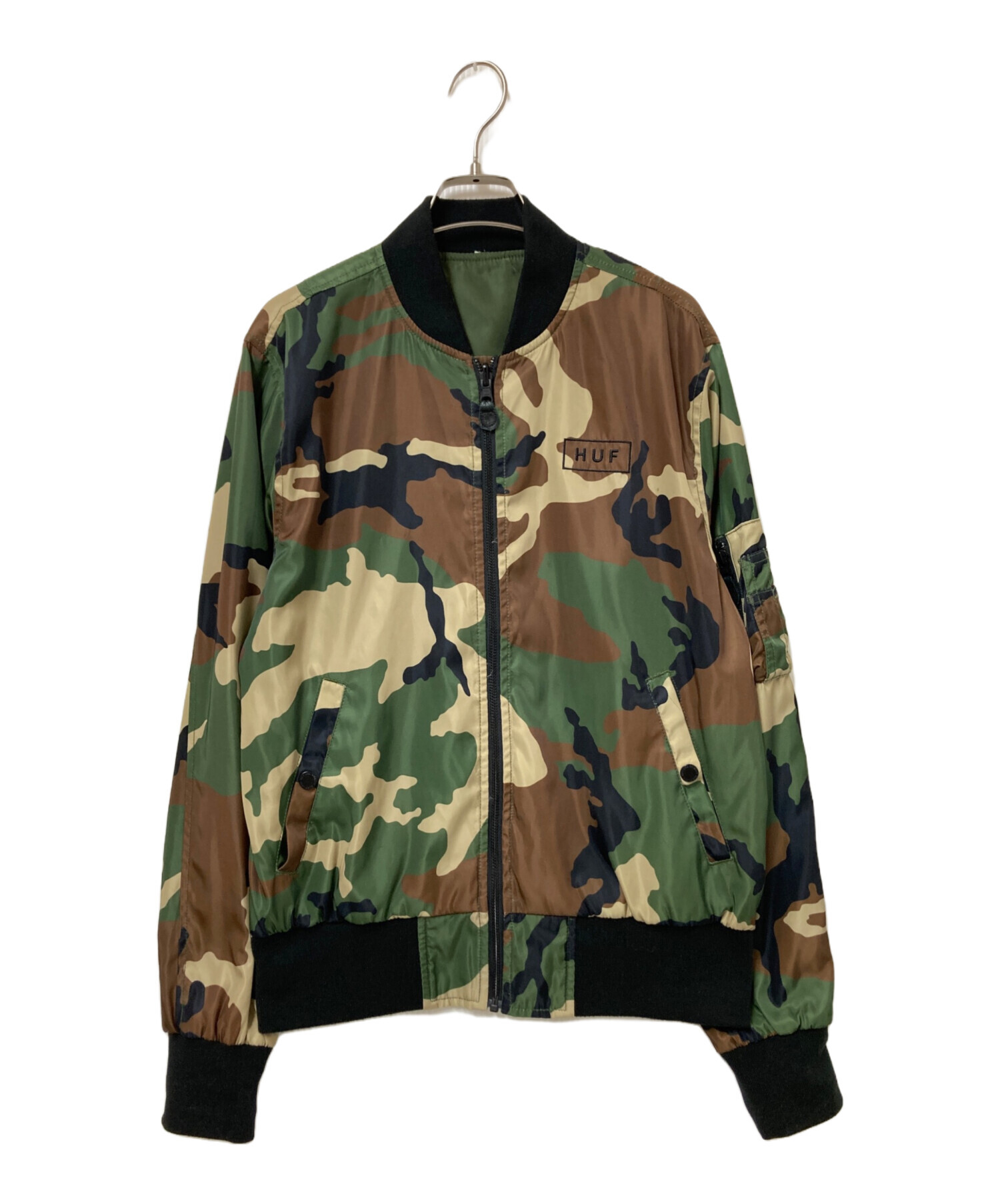 中古・古着通販】HUF (ハフ) リバーシブルジャケット ベージュ