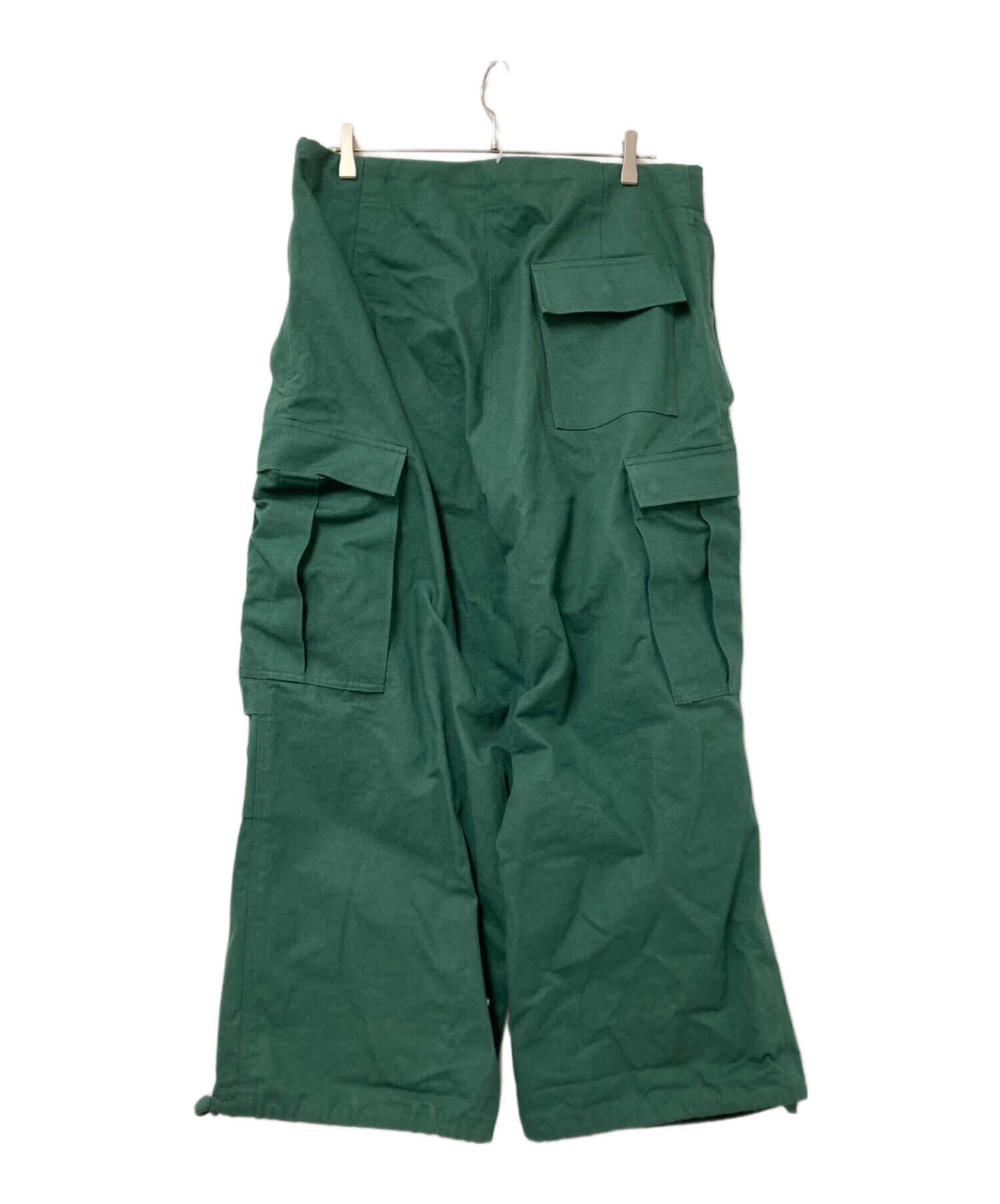中古・古着通販】Cale (カル) COTTON CANVAS WASHER PANTS グリーン 