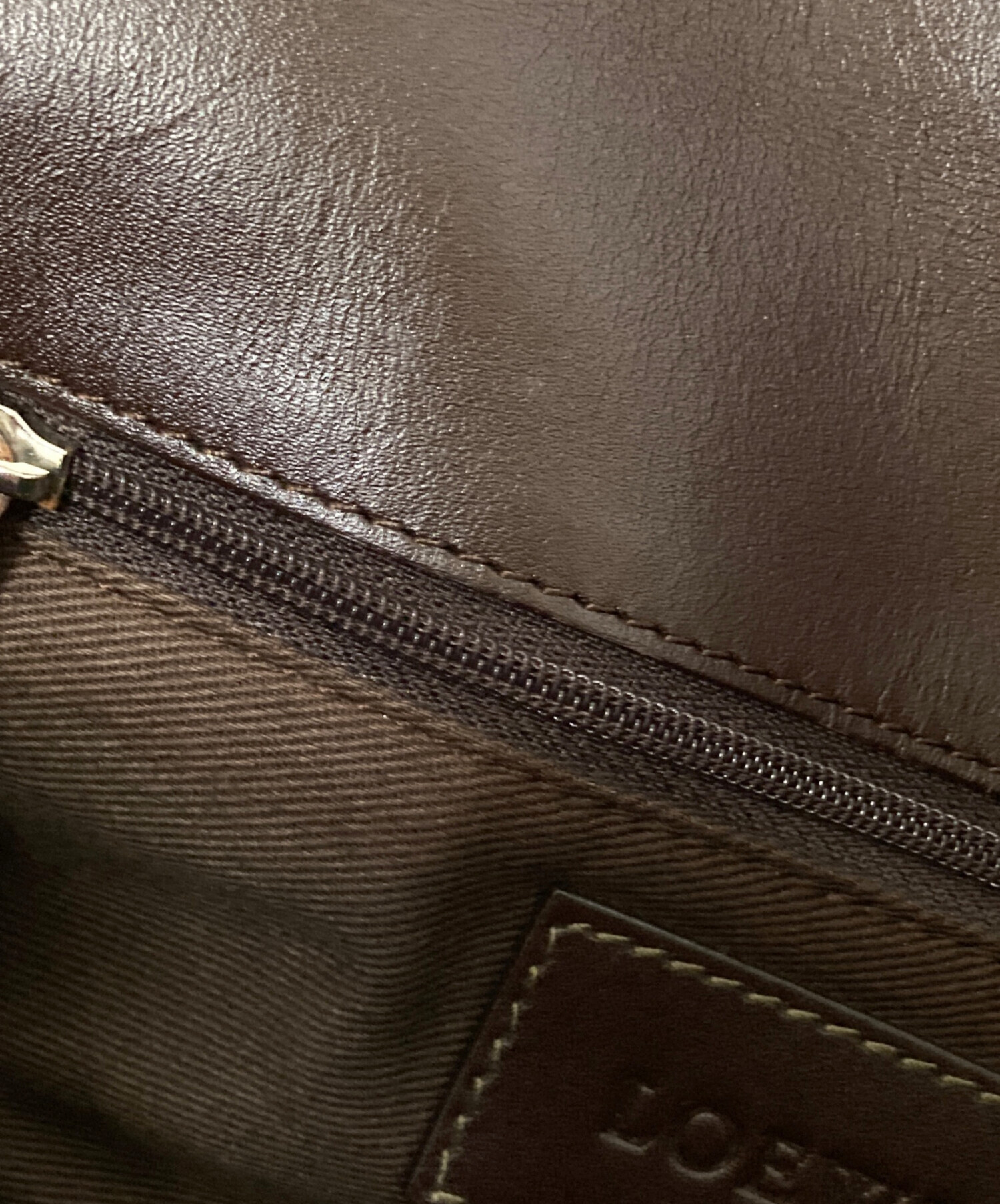 中古・古着通販】LOEWE (ロエベ) ショルダーバッグ ブラウン サイズ