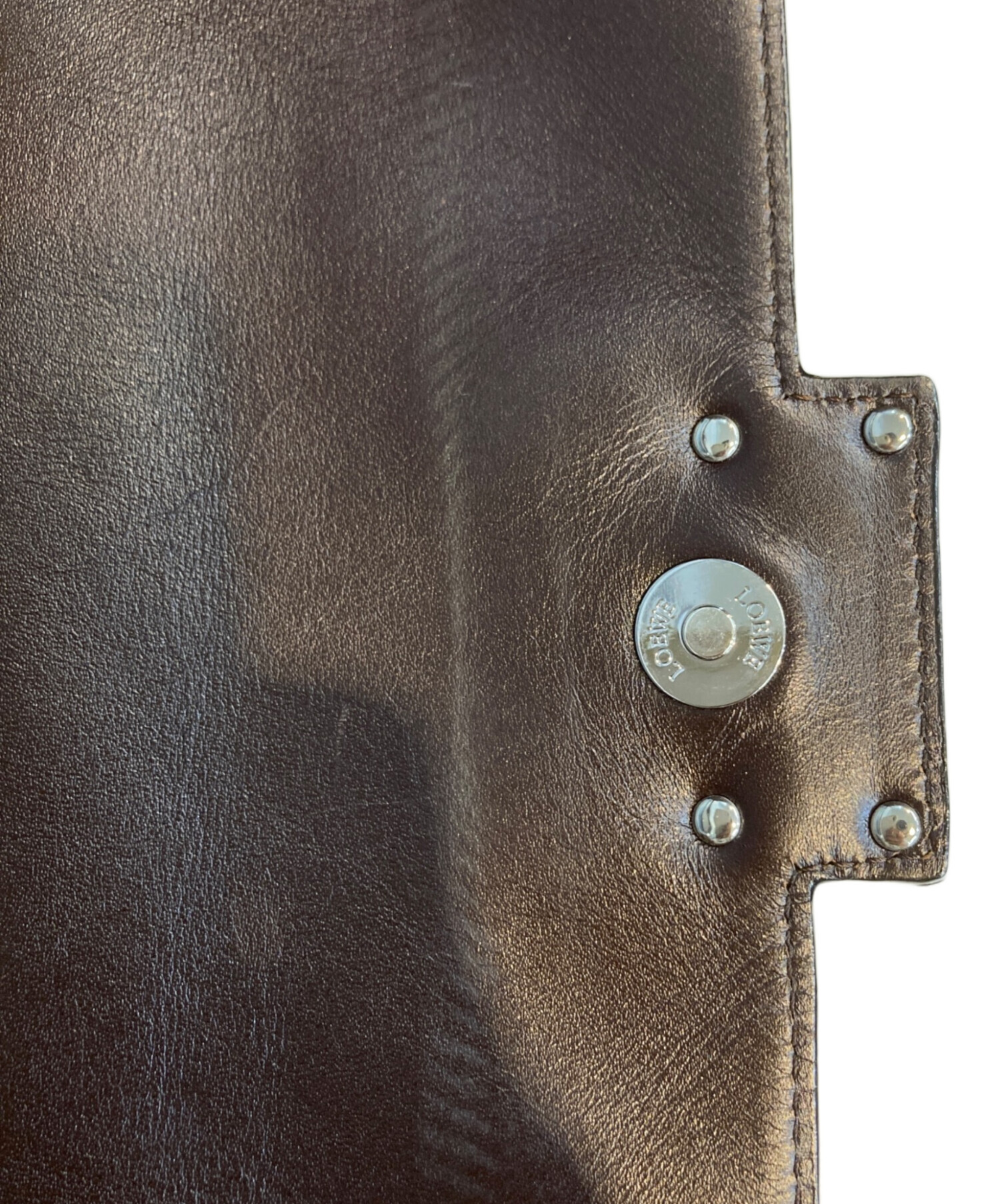 中古・古着通販】LOEWE (ロエベ) ショルダーバッグ ブラウン サイズ