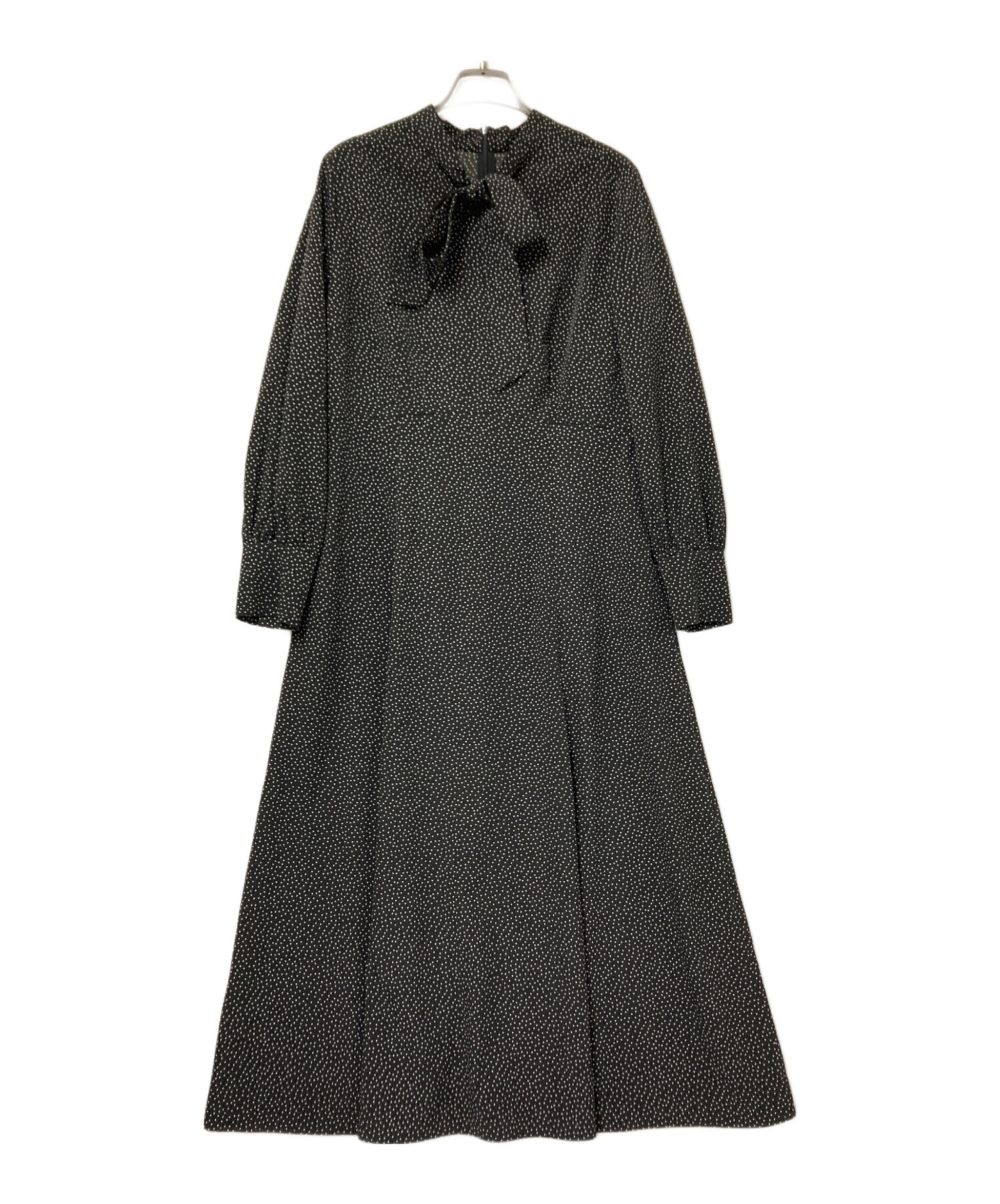 美品★UNTITLED ボウタイワンピース★ロングワンピース 中古・古着通販】UNTITLED (アンタイトル) ボウタイワンピース