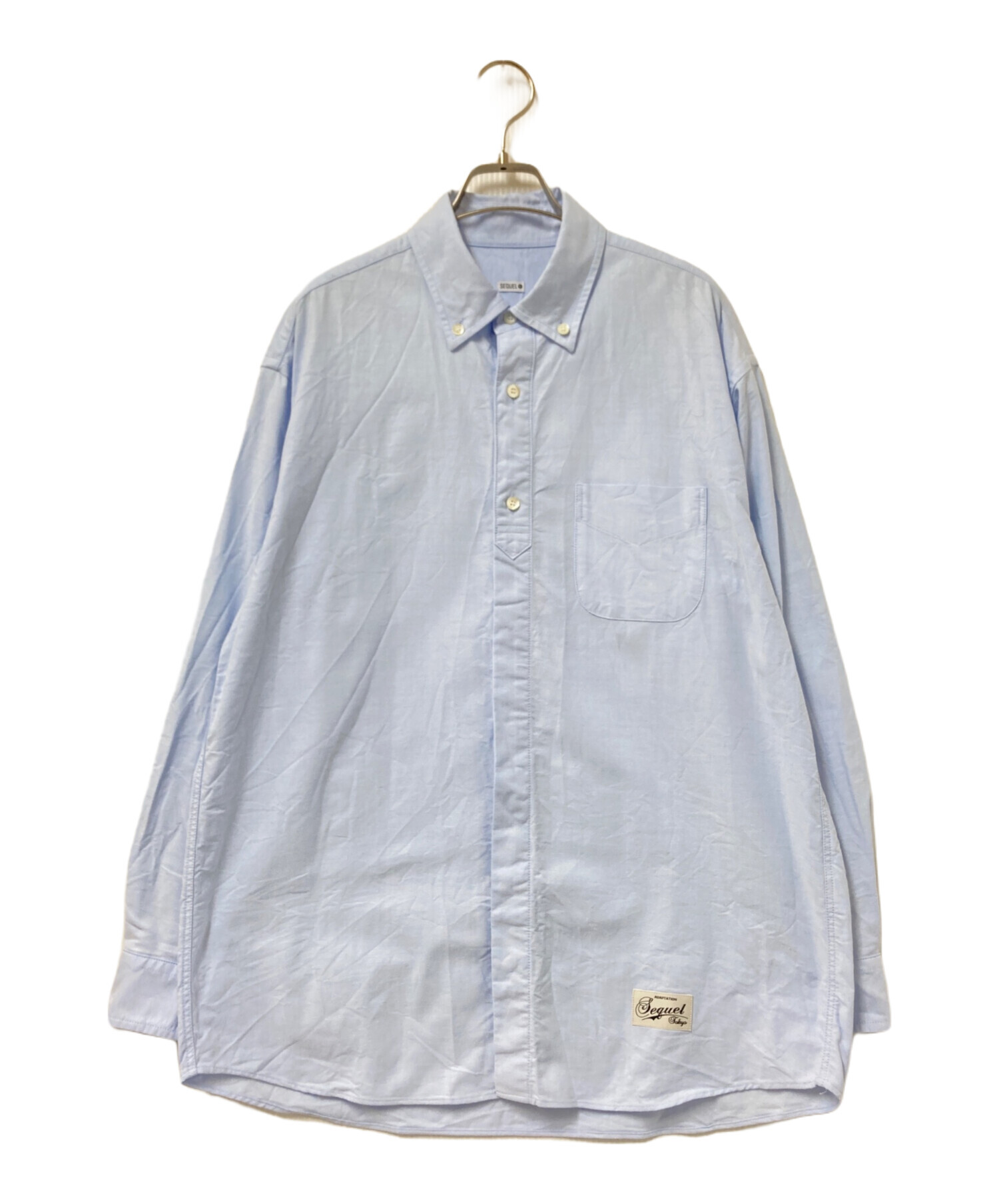Sequel OXFORD FLYFRONT SHIRT ピンク Sサイズ