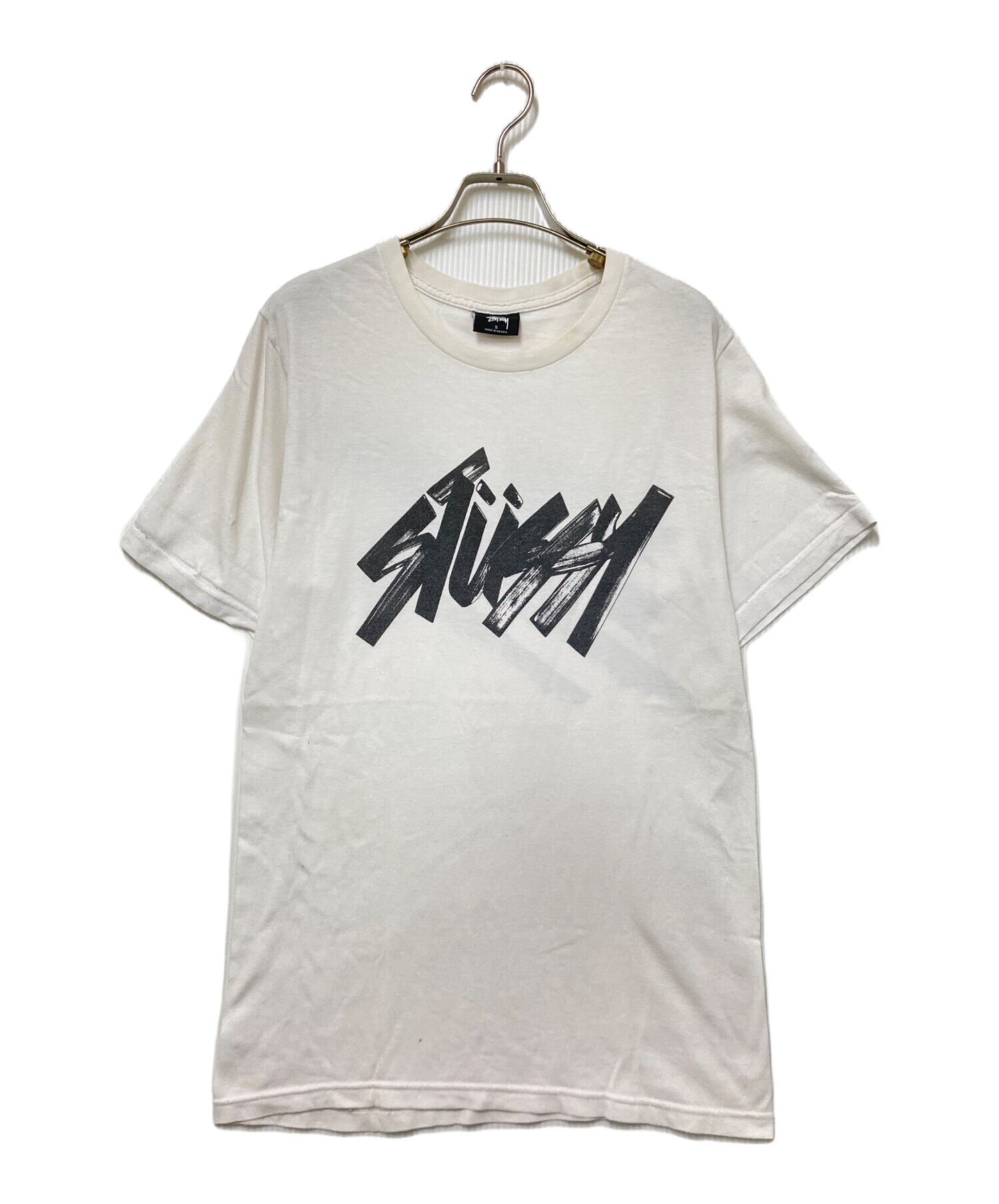 中古・古着通販】stussy (ステューシー) ロゴTシャツ ホワイト サイズ