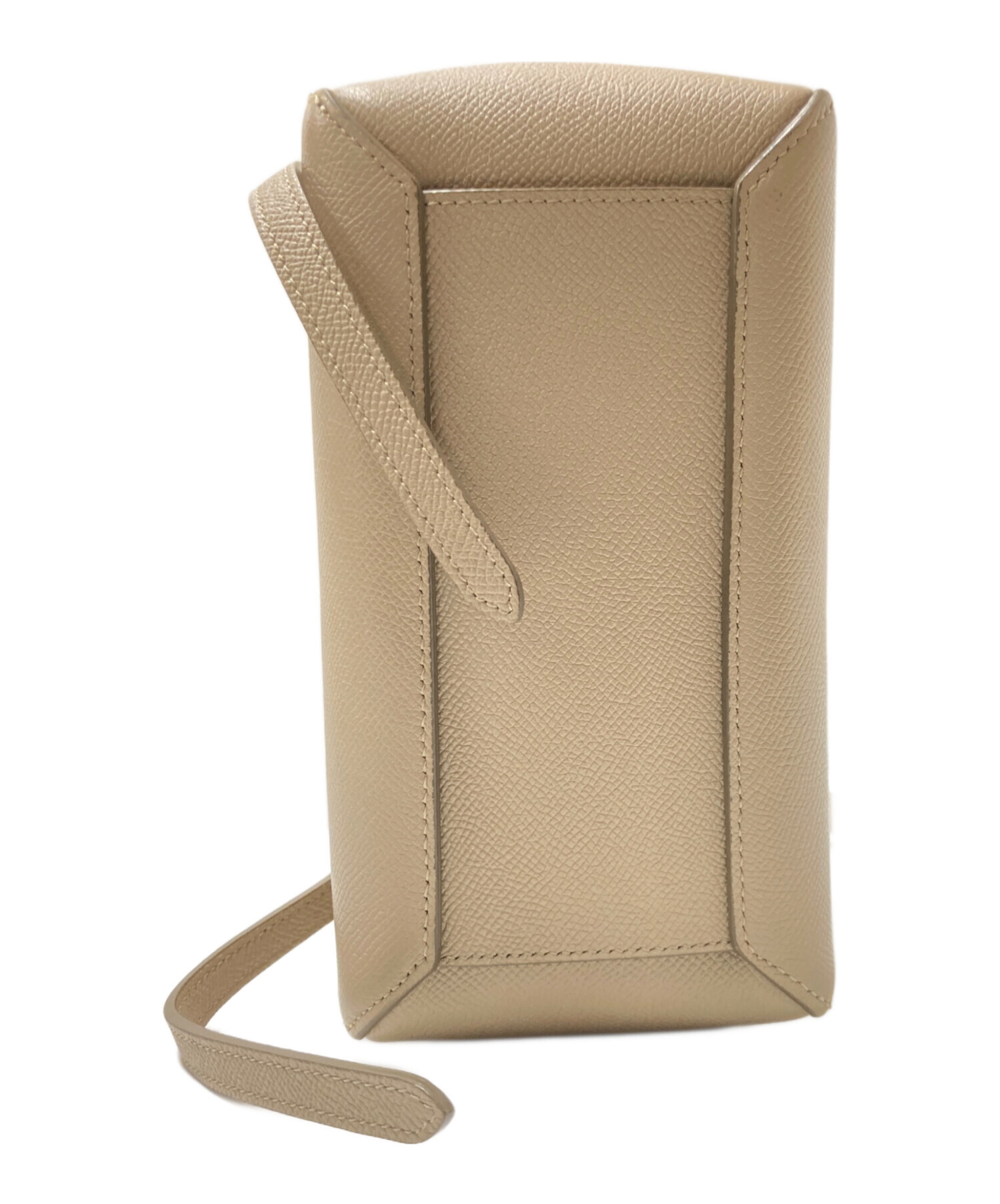 中古・古着通販】CELINE (セリーヌ) ベルトバッグ ナノ ライトトープ 