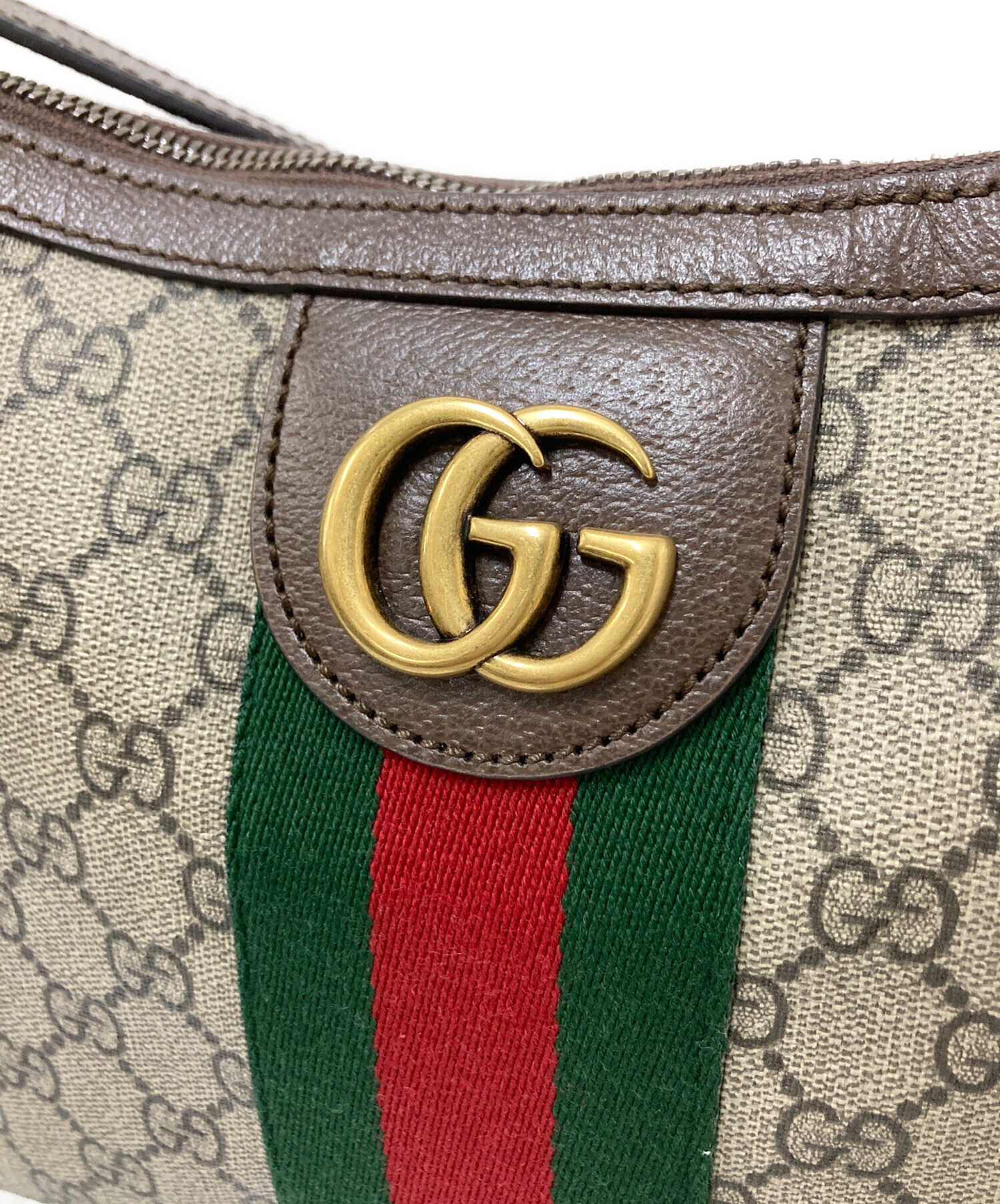 中古・古着通販】GUCCI (グッチ) GGショルダーバッグ ブラウン 