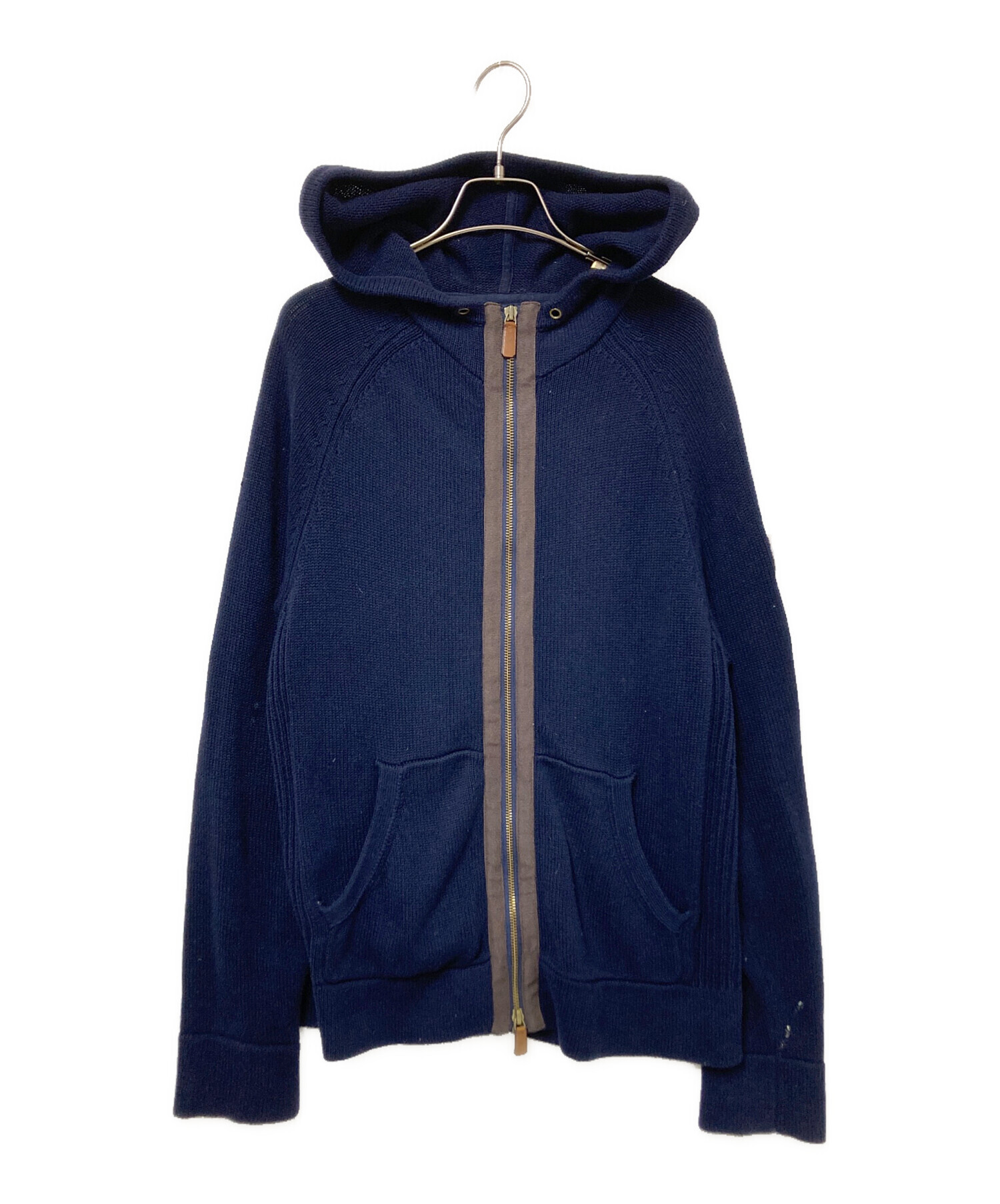 中古・古着通販】COACH (コーチ) ニットジャケット ネイビー サイズ:S 