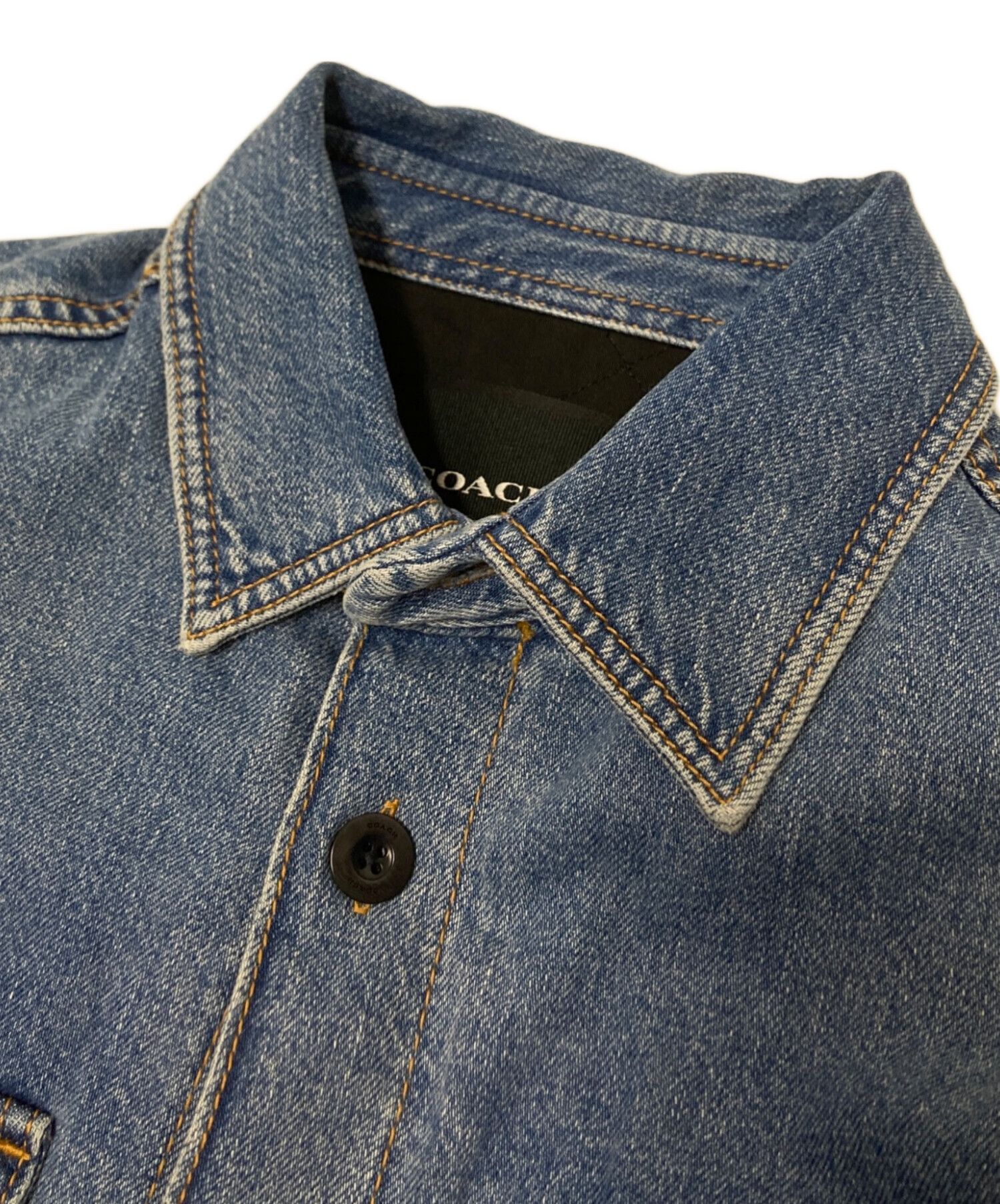 中古・古着通販】COACH (コーチ) デニム オーバーシャツ インディゴ