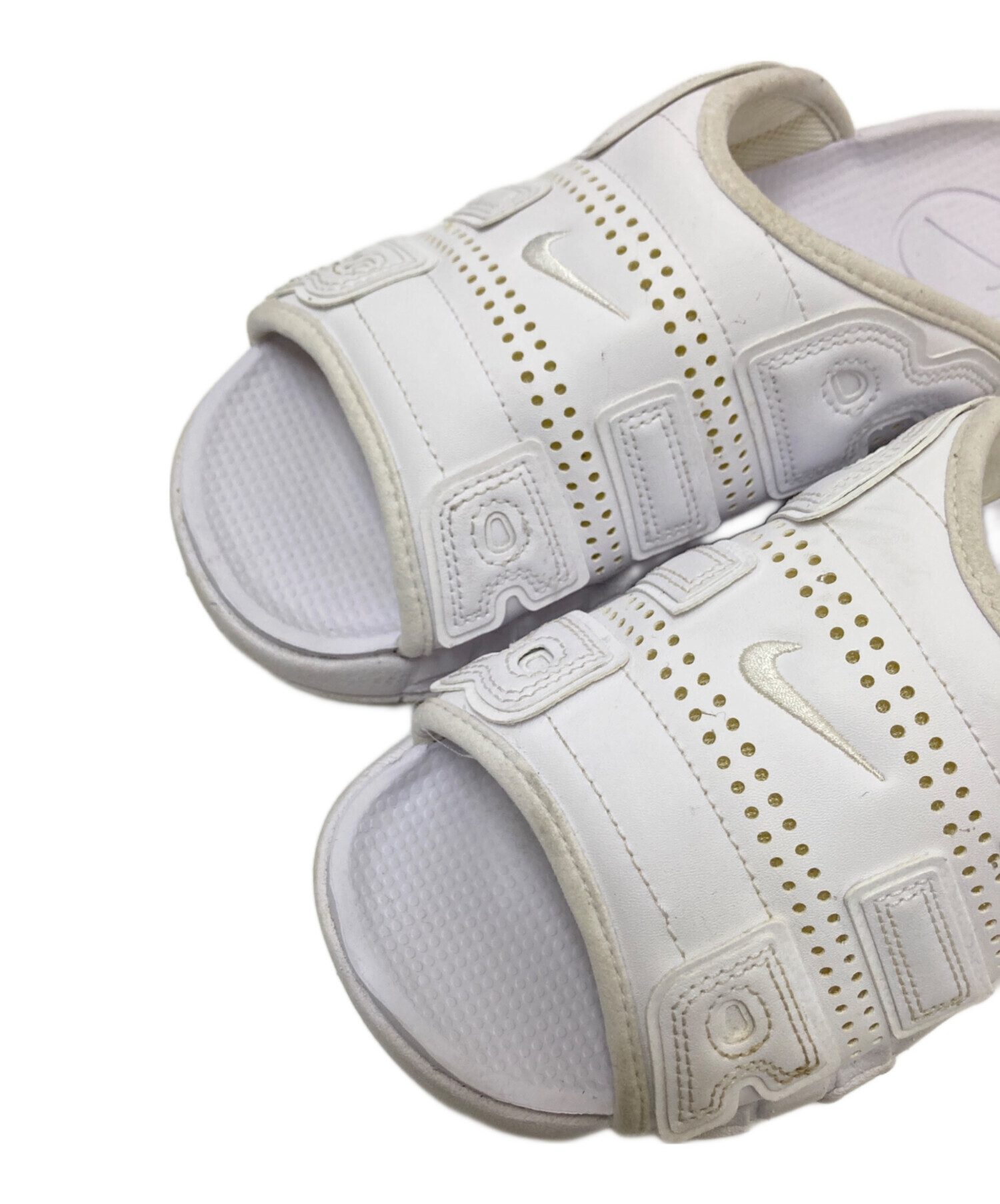 中古・古着通販】NIKE (ナイキ) Air More Uptempo Slide ホワイト