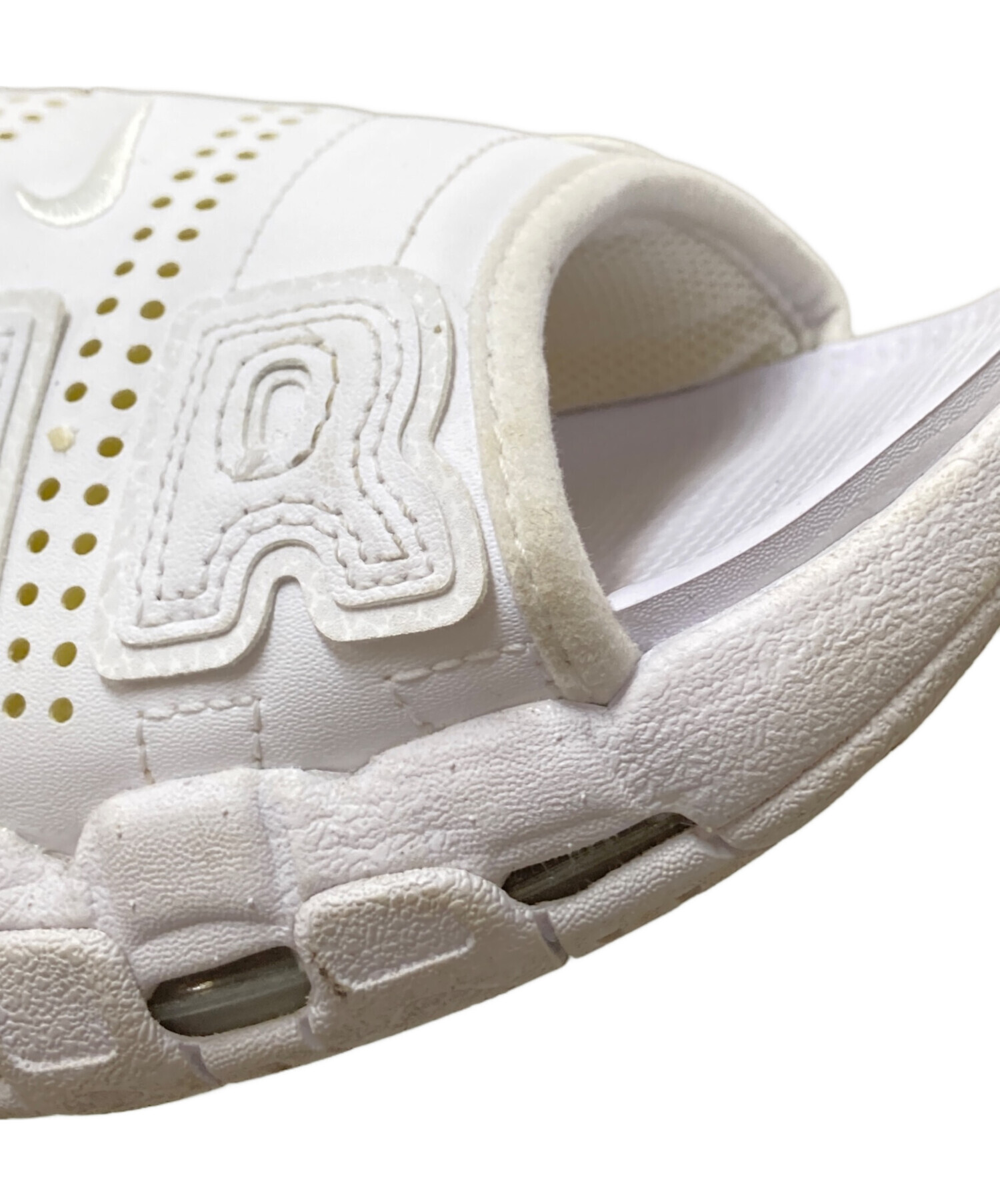 中古・古着通販】NIKE (ナイキ) Air More Uptempo Slide ホワイト