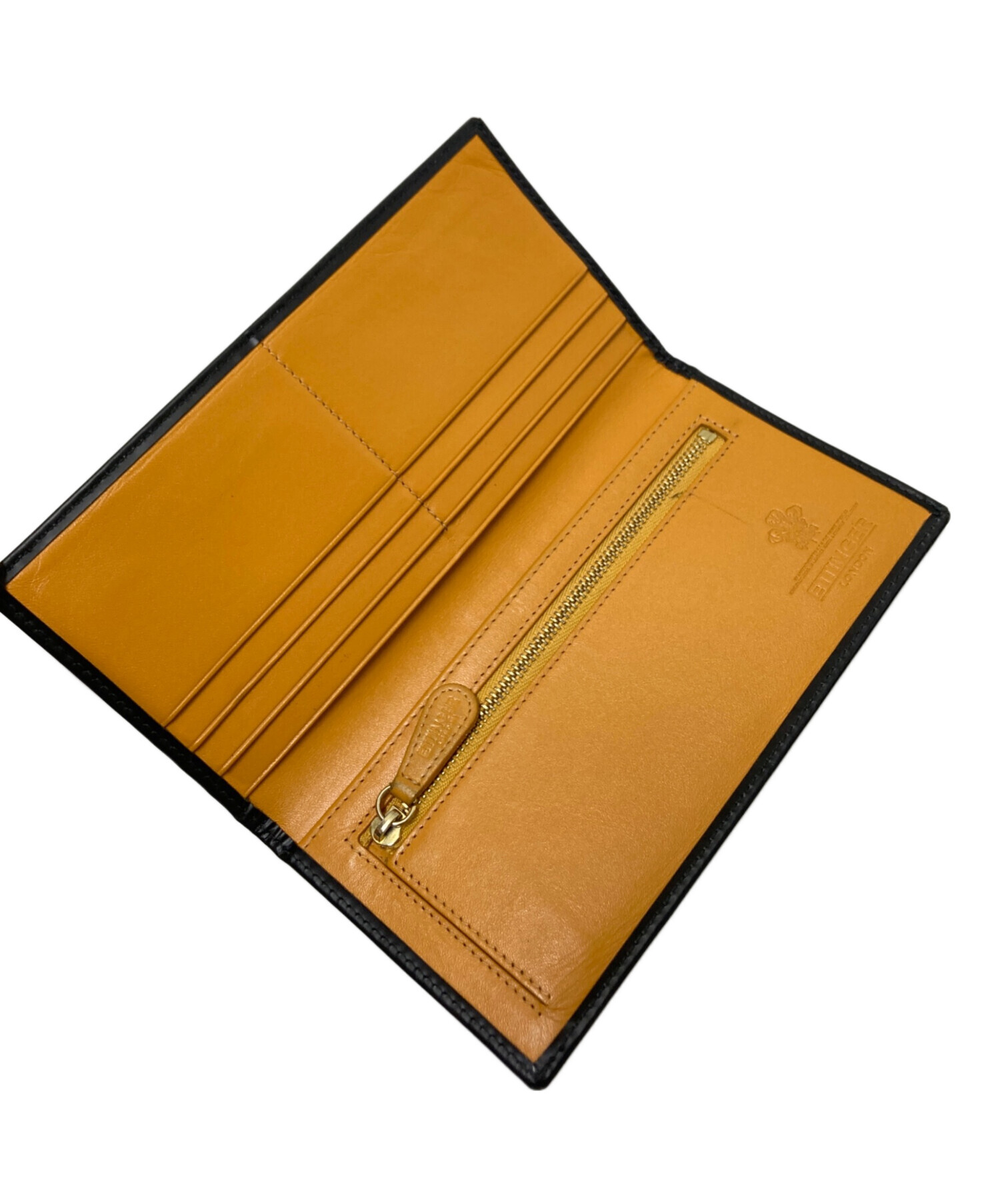 中古・古着通販】ETTINGER (エッティンガー) 財布 ブラック×ベージュ