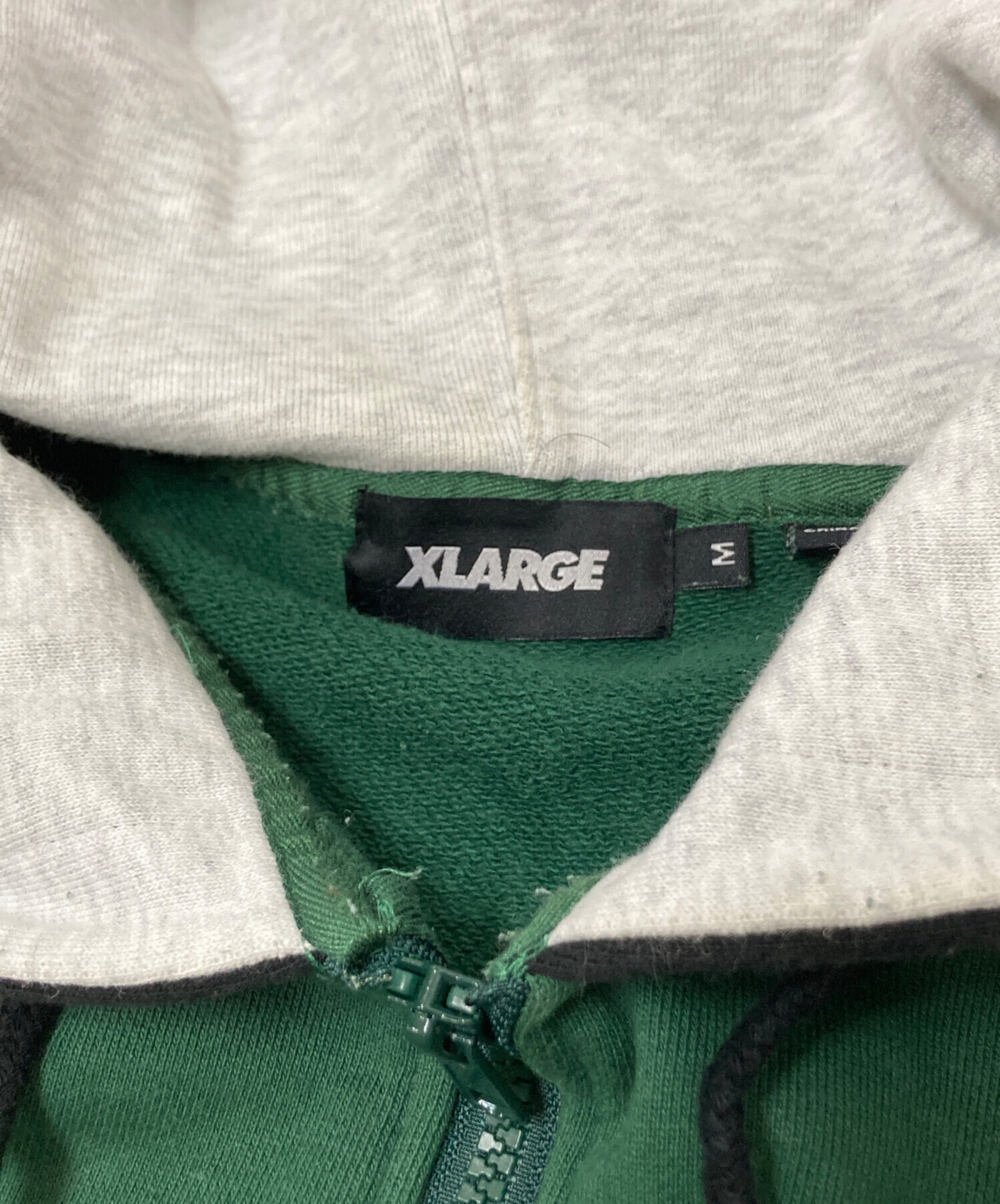 中古・古着通販】X-LARGE (エクストララージ) ハーフジップパーカー 