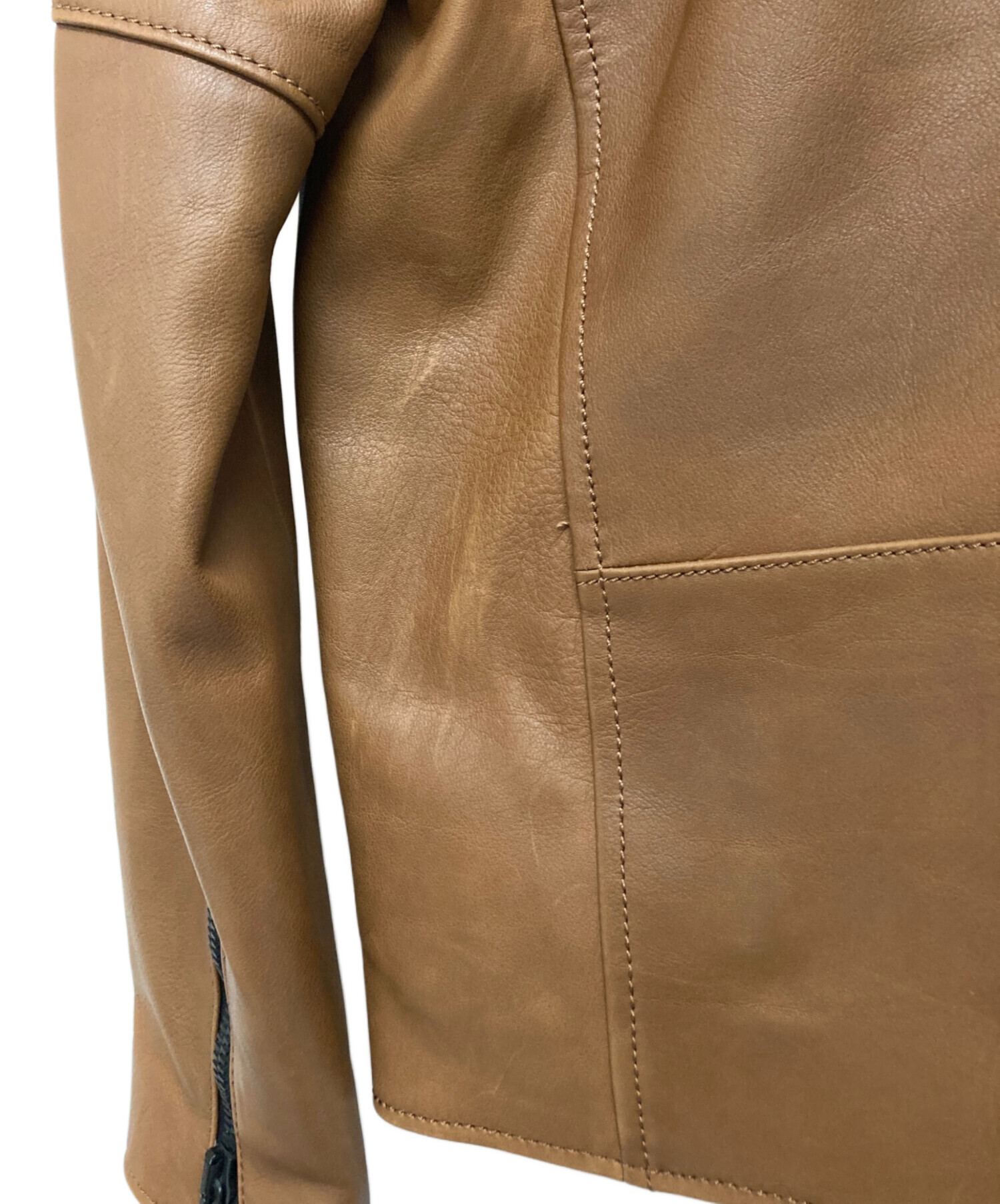 中古・古着通販】COACH (コーチ) カウレザージャケット ブラウン