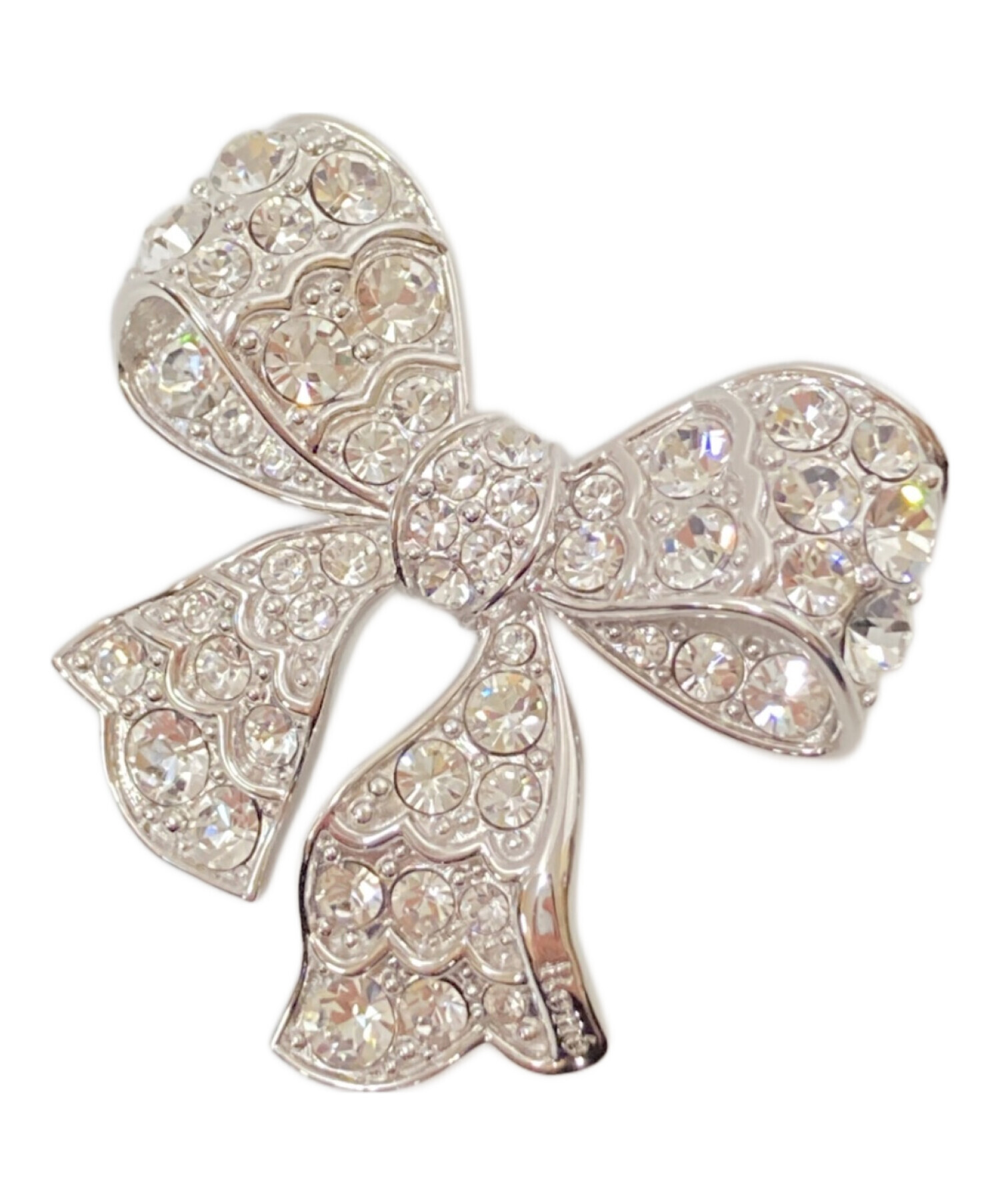 中古・古着通販】Rene (ルネ) リボンブローチ シルバー サイズ:下記