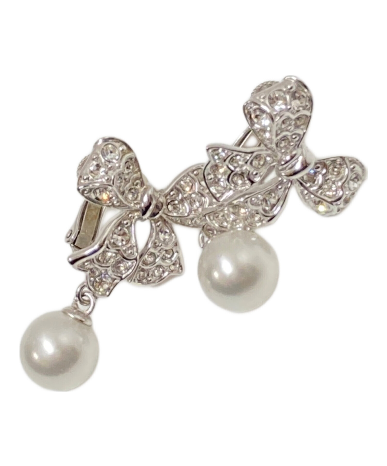 中古・古着通販】Rene (ルネ) Ribbon Earrings シルバー サイズ:下記 